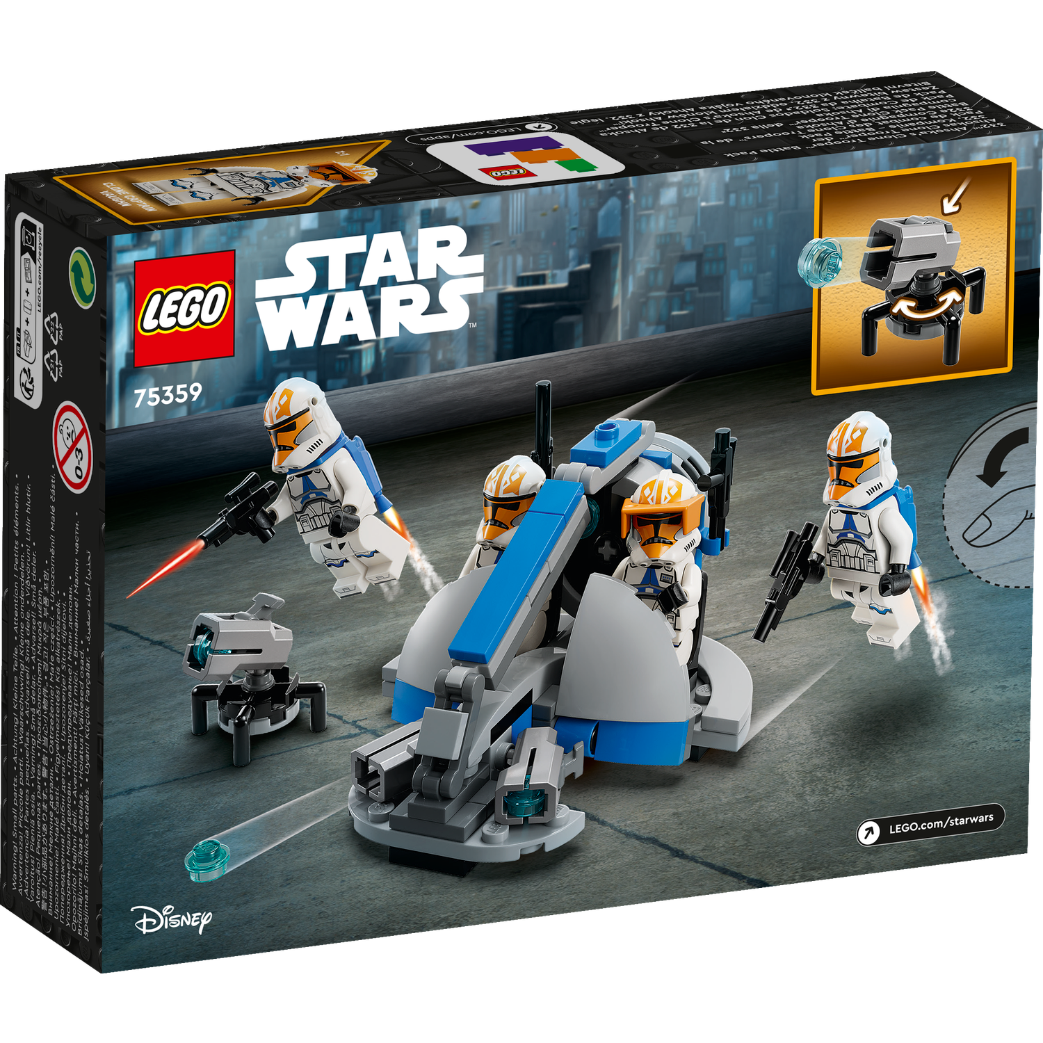 Конструктор LEGO Star Wars Ahsokas Clone Trooper 108 дет. - фото 6