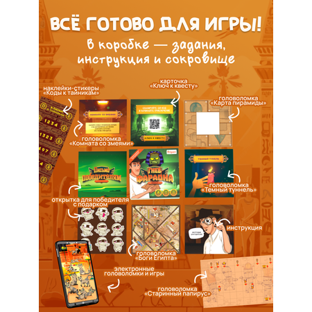 Настольная игра КРЕП Квест Гнев фараона