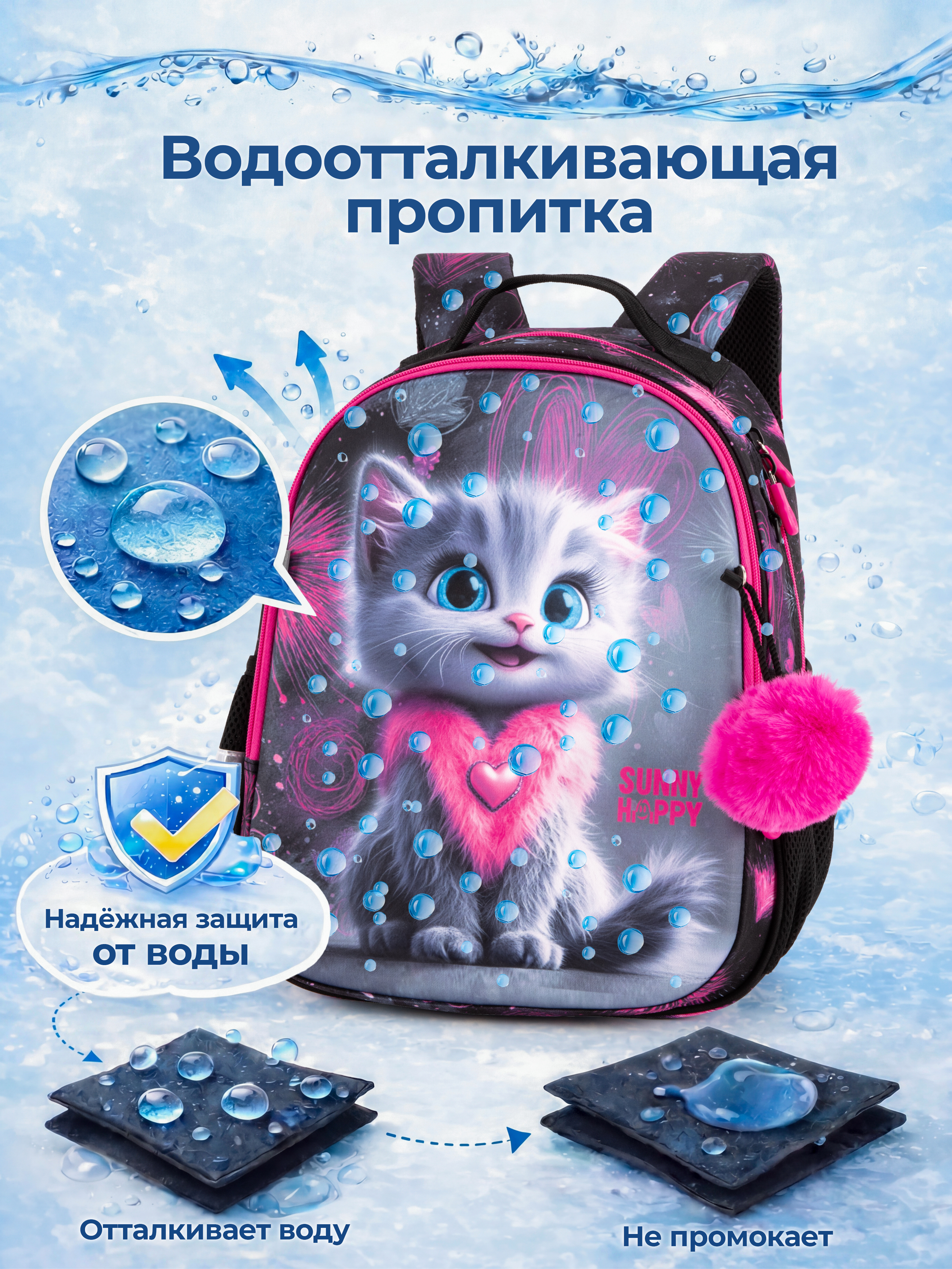 Рюкзак Sunny Happy набор 7 в 1 - фото 13