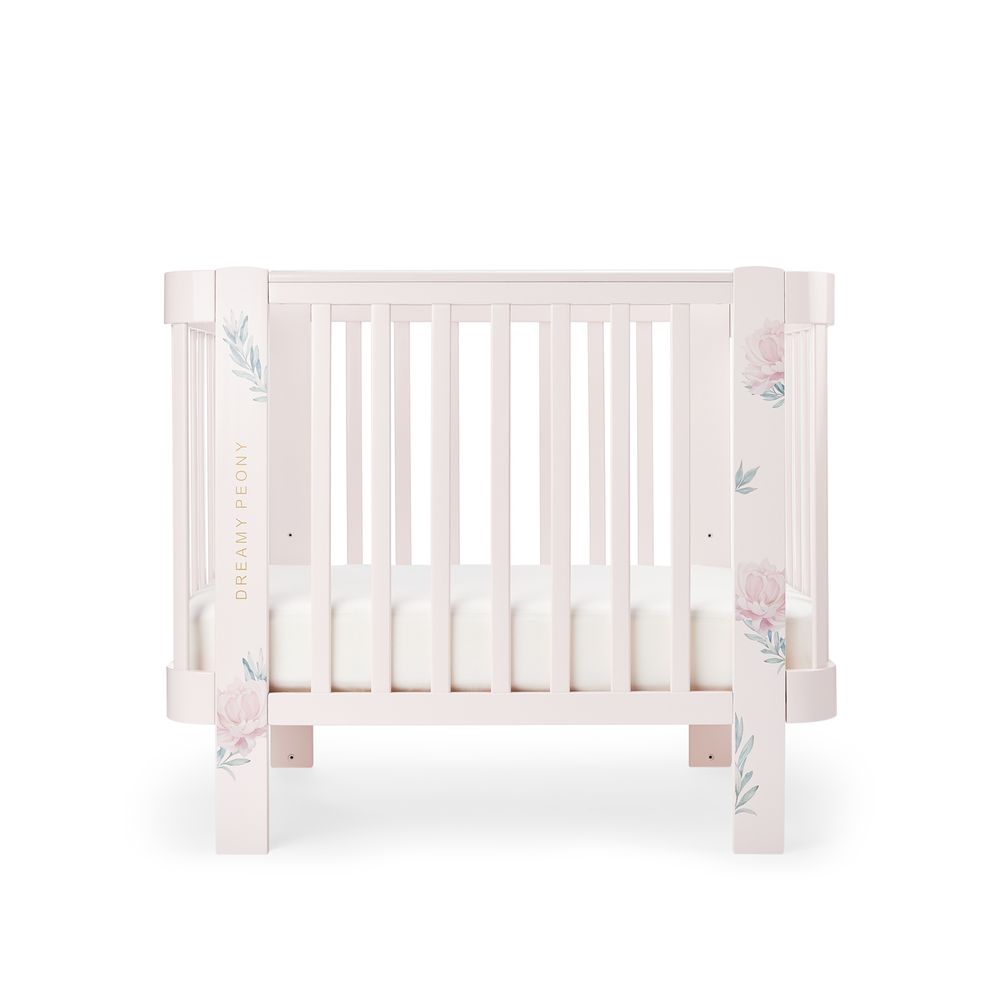 Детская кроватка Happy Baby прямоугольная, продольный маятник (розовый) - фото 18