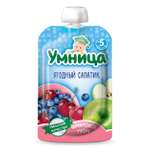 Пюре Умница ягодный салатик 100г с 5месяцев