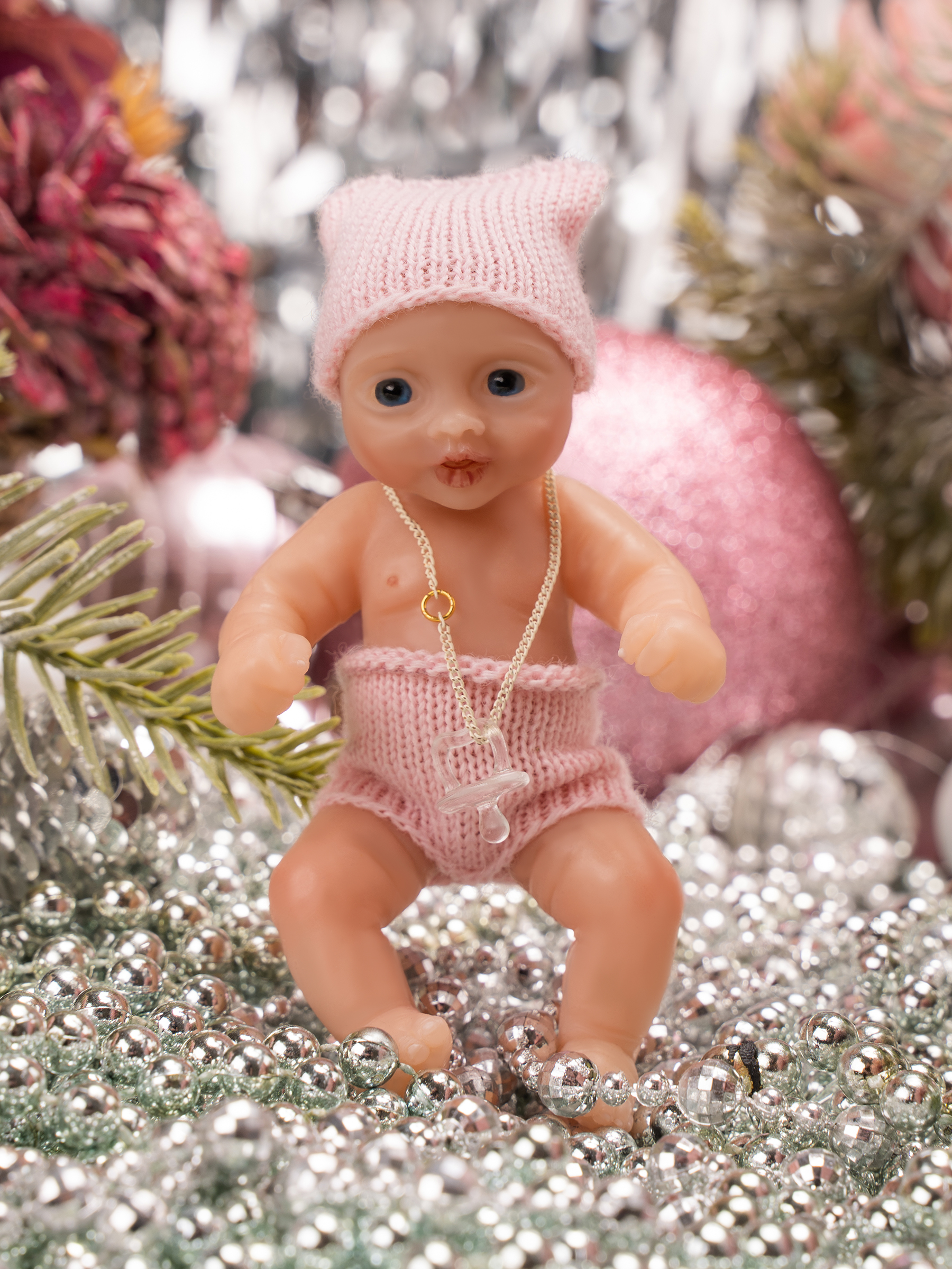 Кукла мини Magic Manufactory Magic baby Пупс Reborn розовый высота 12 см 4631162180888 - фото 24