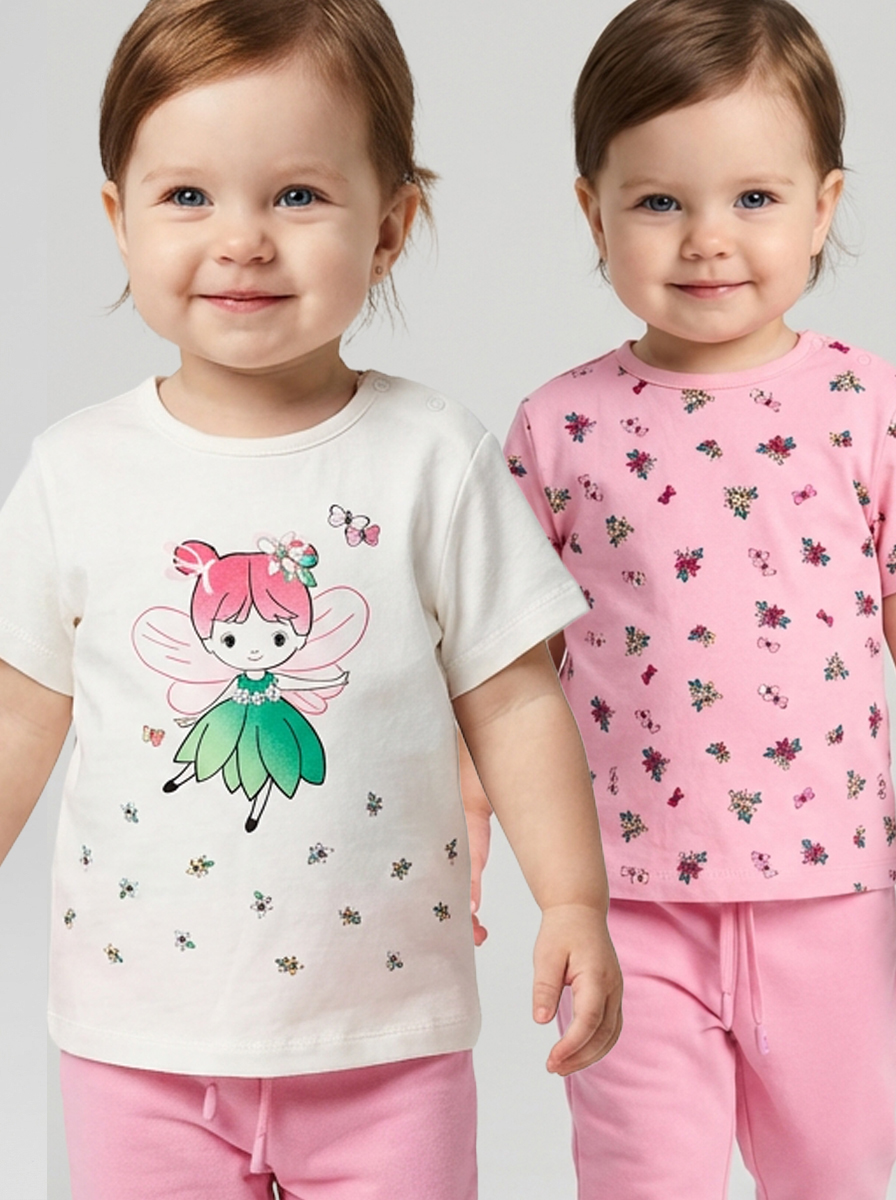 Футболка 2 шт PlayToday 12623027 - фото 1