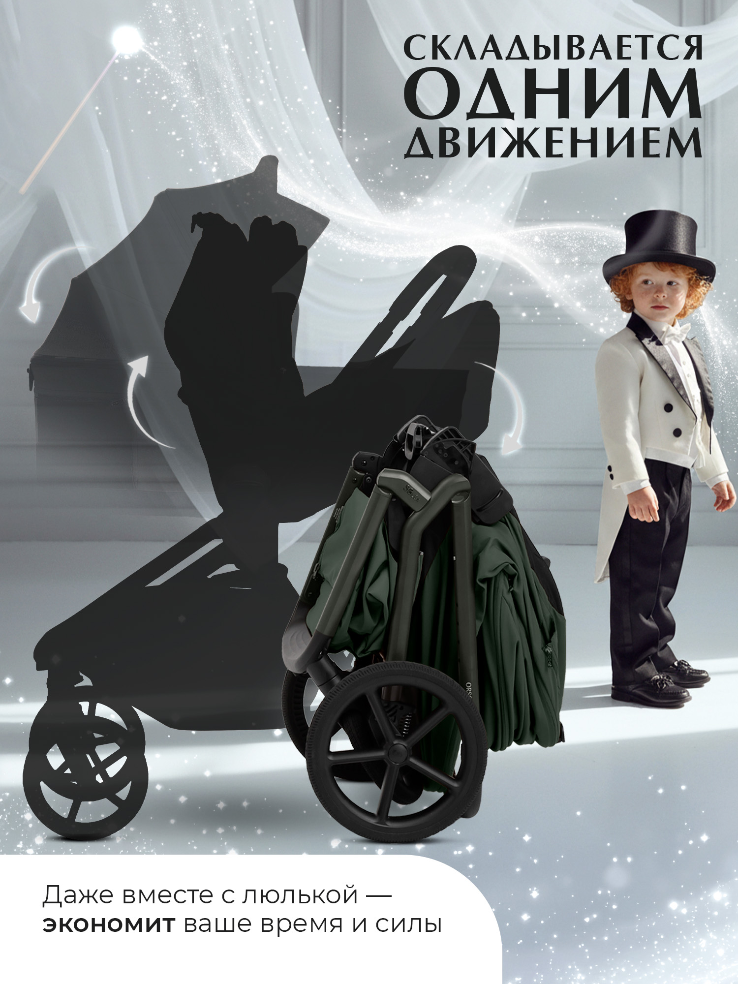 Коляска 2в1 Sweet Baby Orso Forest Green зеленый - фото 4