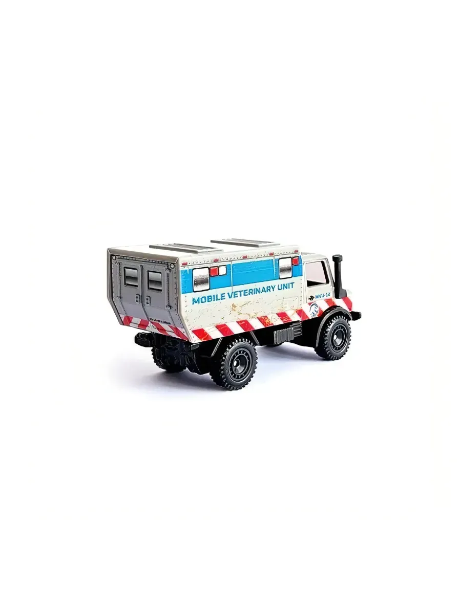 Грузовик Hot Wheels Mercedes Jurassic World Unimog 1:64 122369 - фото 4