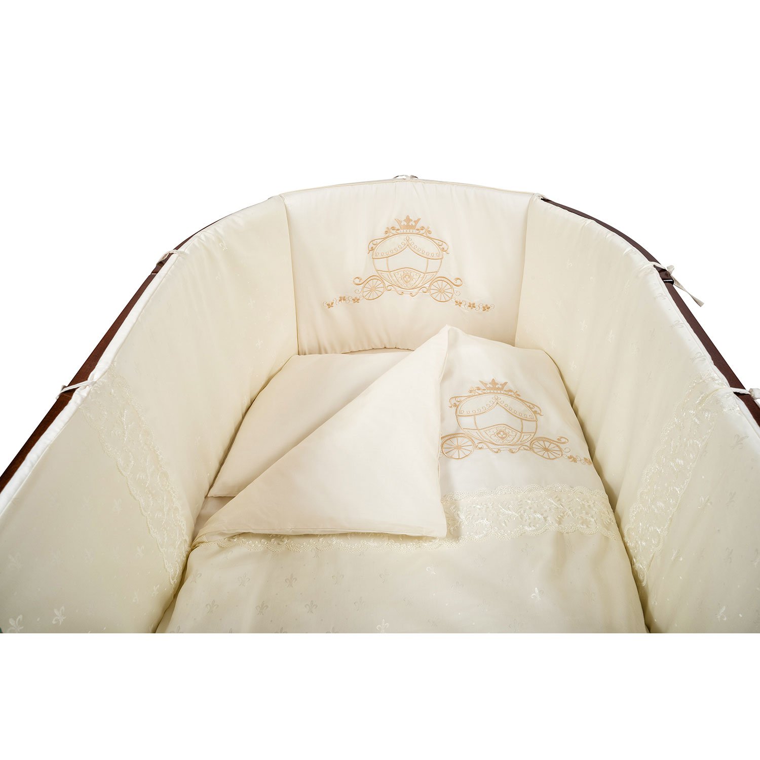 Комплект постельного белья Nuovita Prestigio Pizzo 6 предм. - фото 5