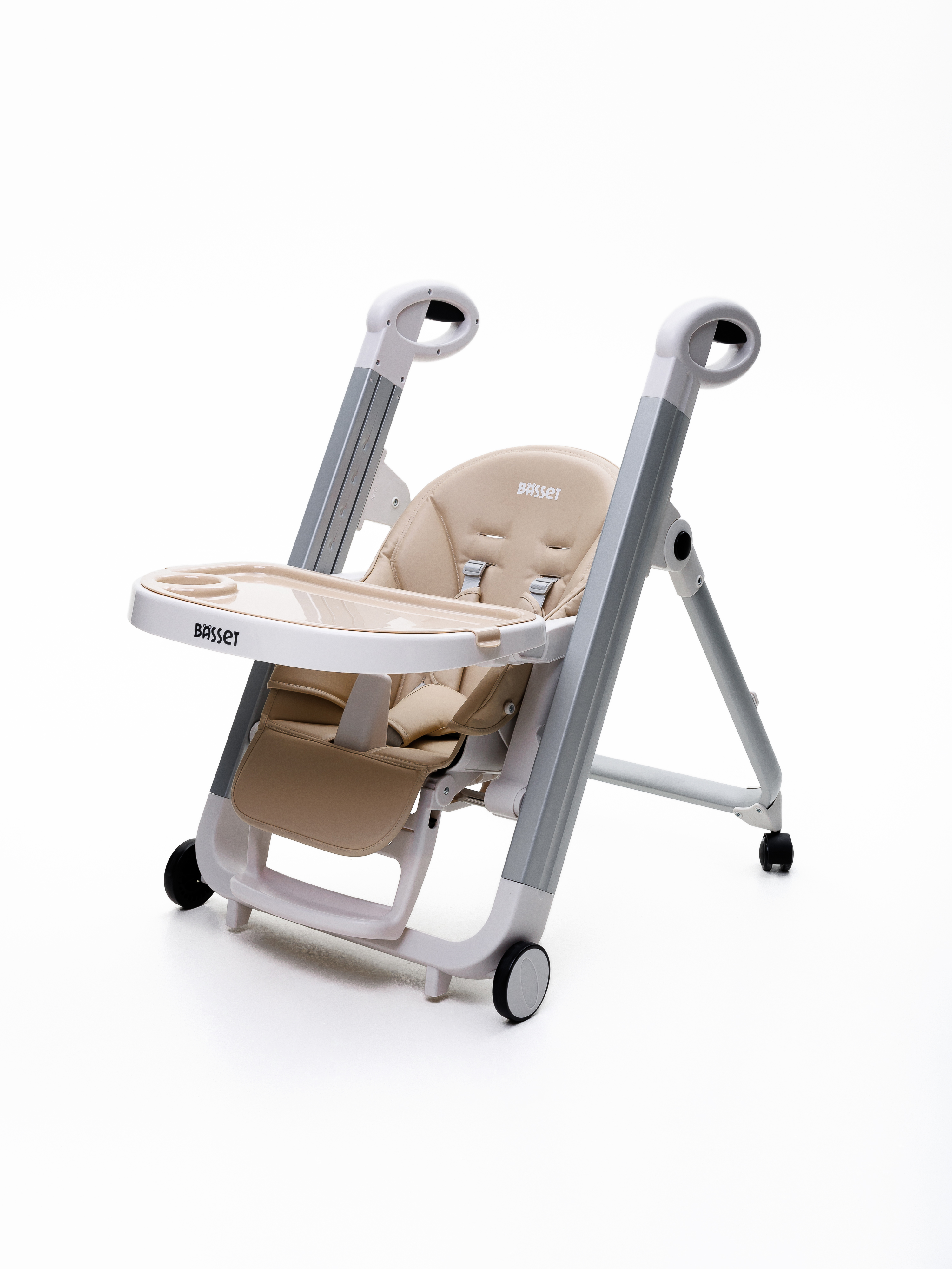 Стульчик для кормления BASSET B2 бежевый - фото 17