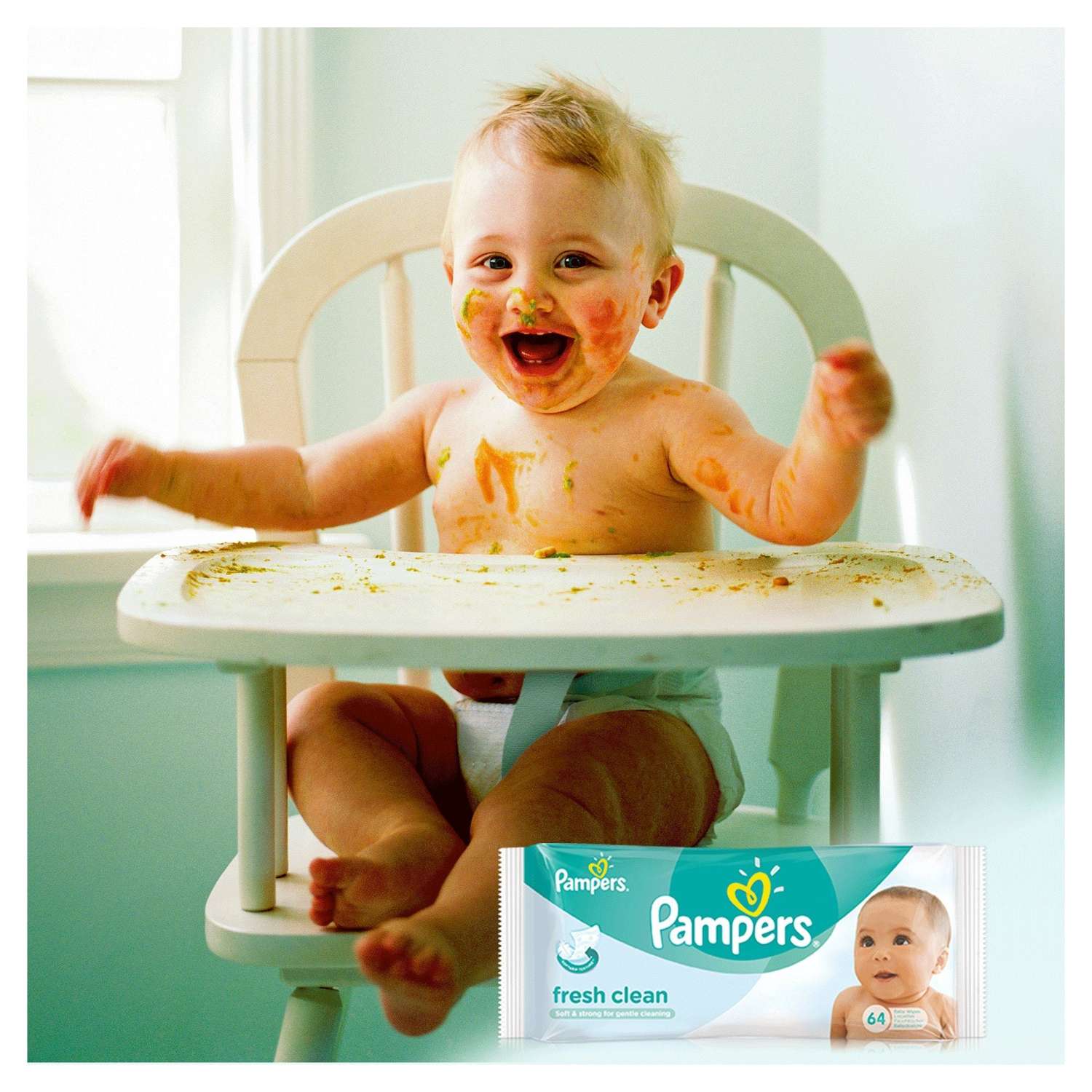 Влажные салфетки Pampers Fresh Clean 2 упак. 64 шт. - фото 8