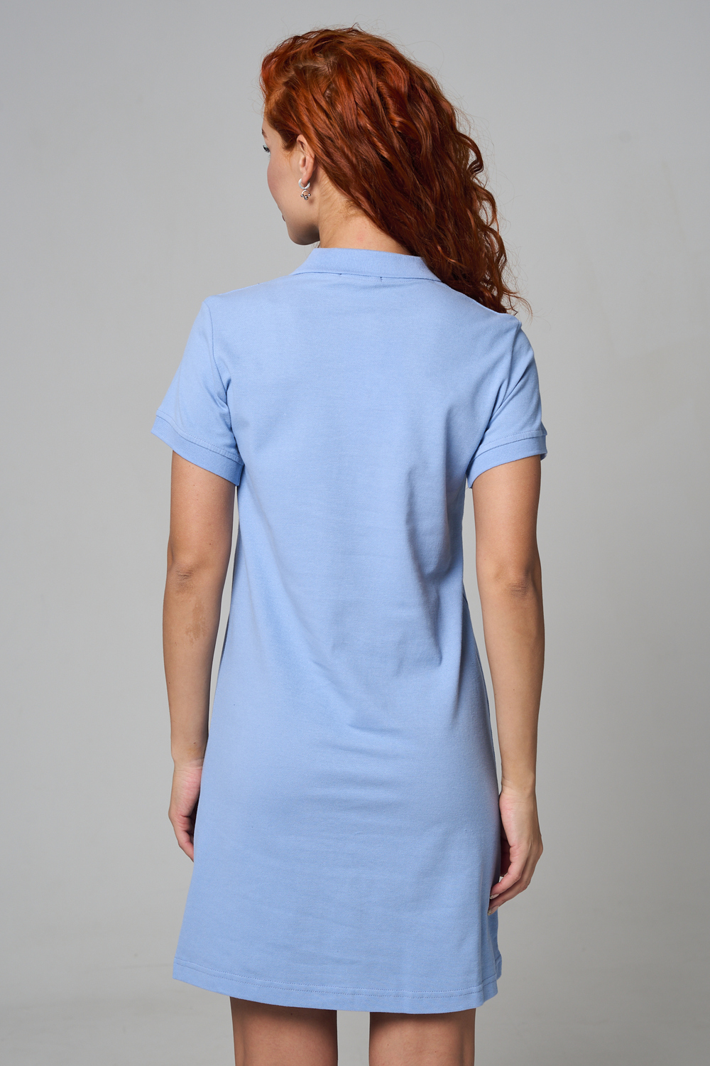 Платье Натали Суслова 14413/1 серо-голубой - фото 7