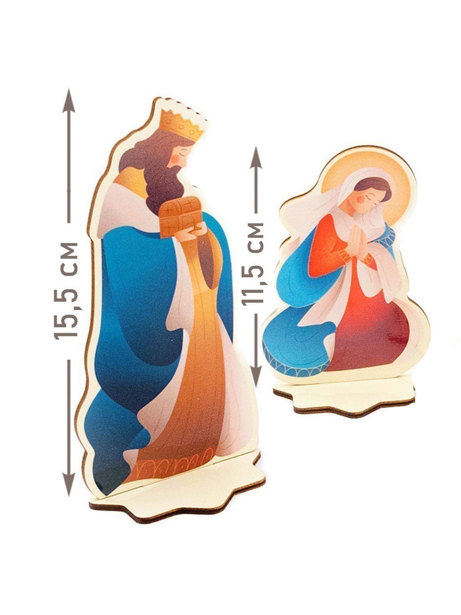 Интерьерное украшение Символик Рождественский вертеп Дерево - фото 3