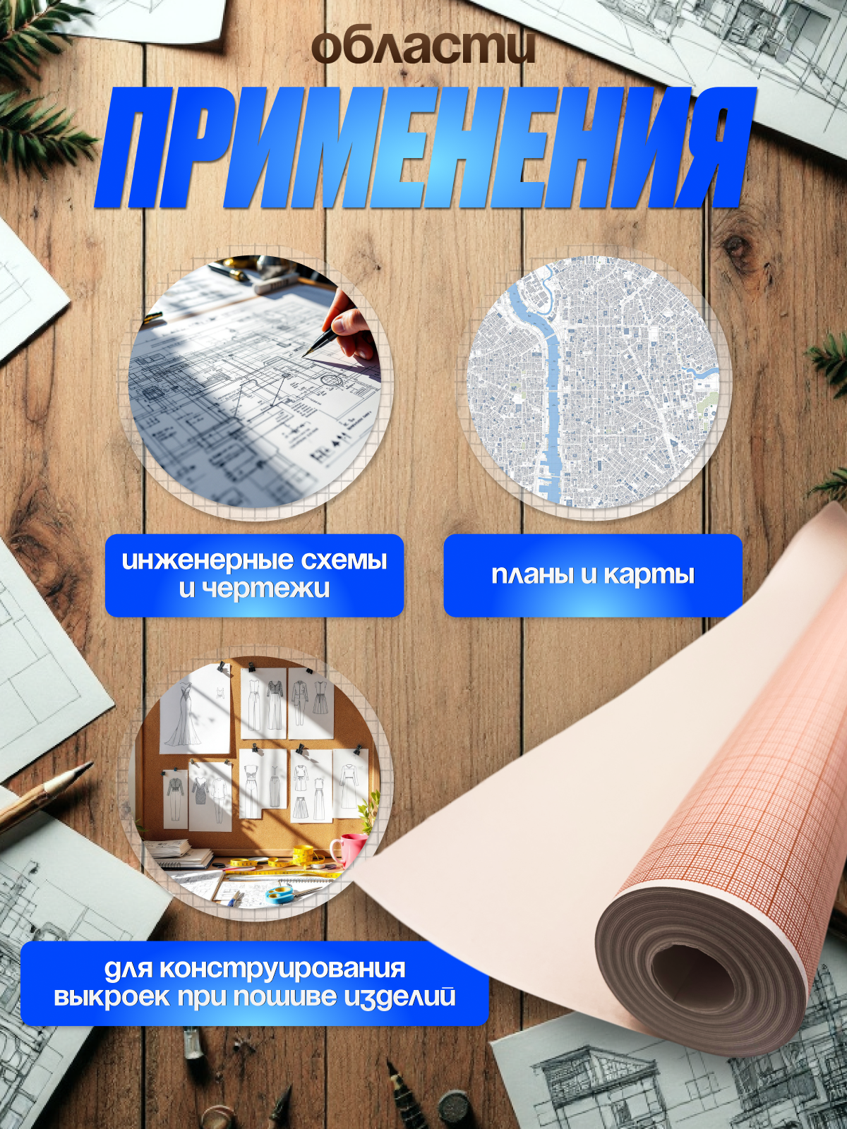 Масштабно-координатная бумага AXLER 1 лист. - фото 2