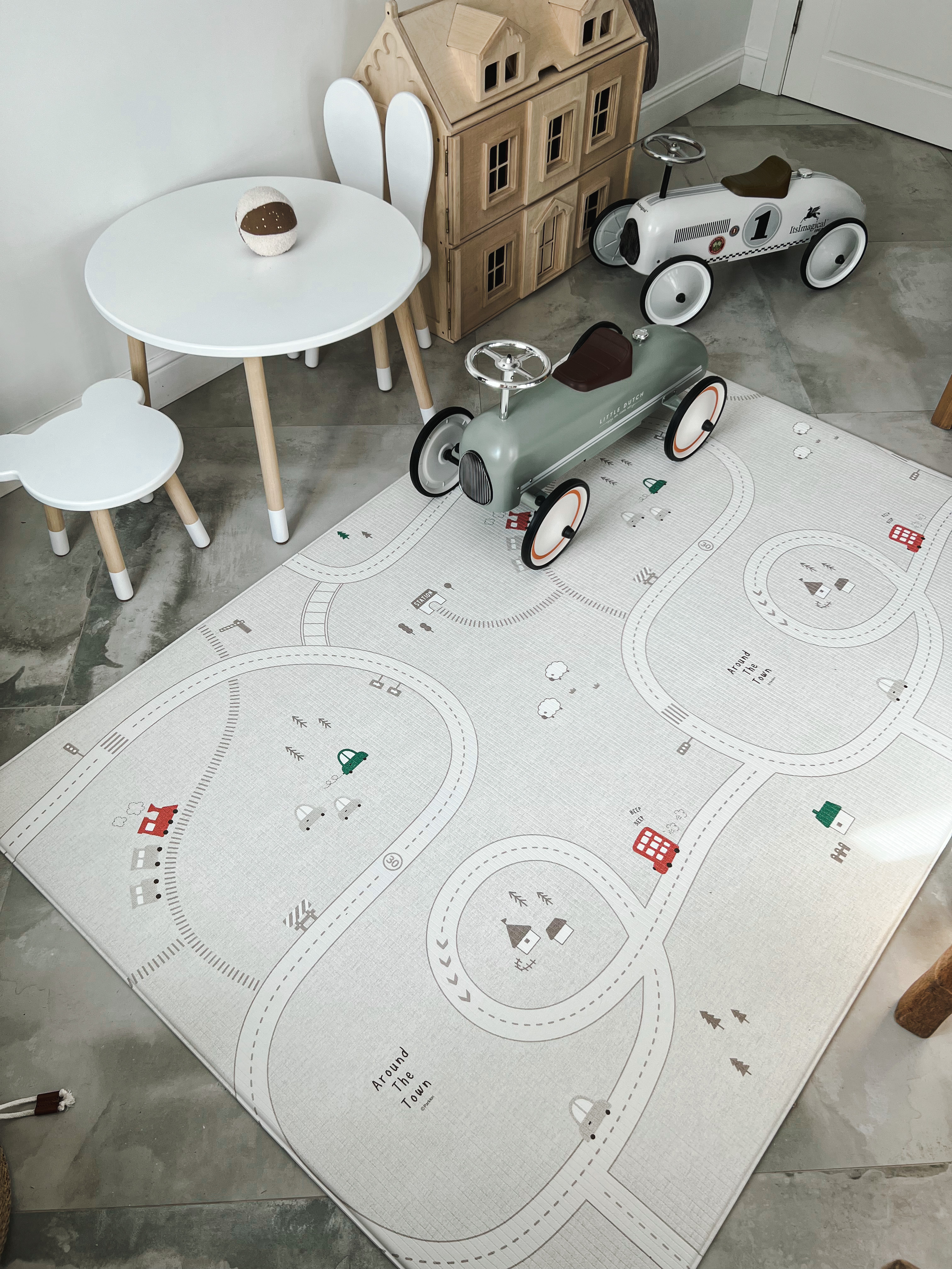 Ковёр придверный, прикроватный Parklon Машинки/серый 130 x 190 см - фото 19