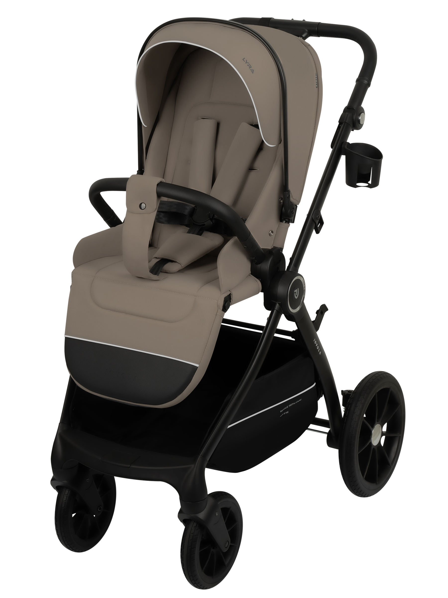 Коляска прогулочная JOVOLA LYRA бежевый - фото 13