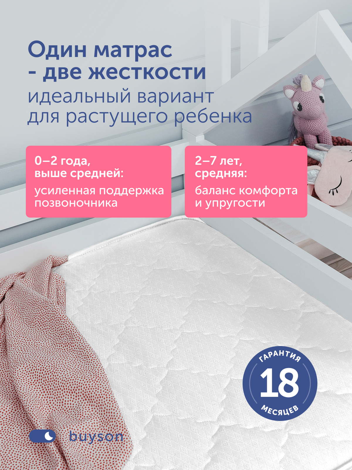 Матрас buyson БайЛак 80х160 - фото 7