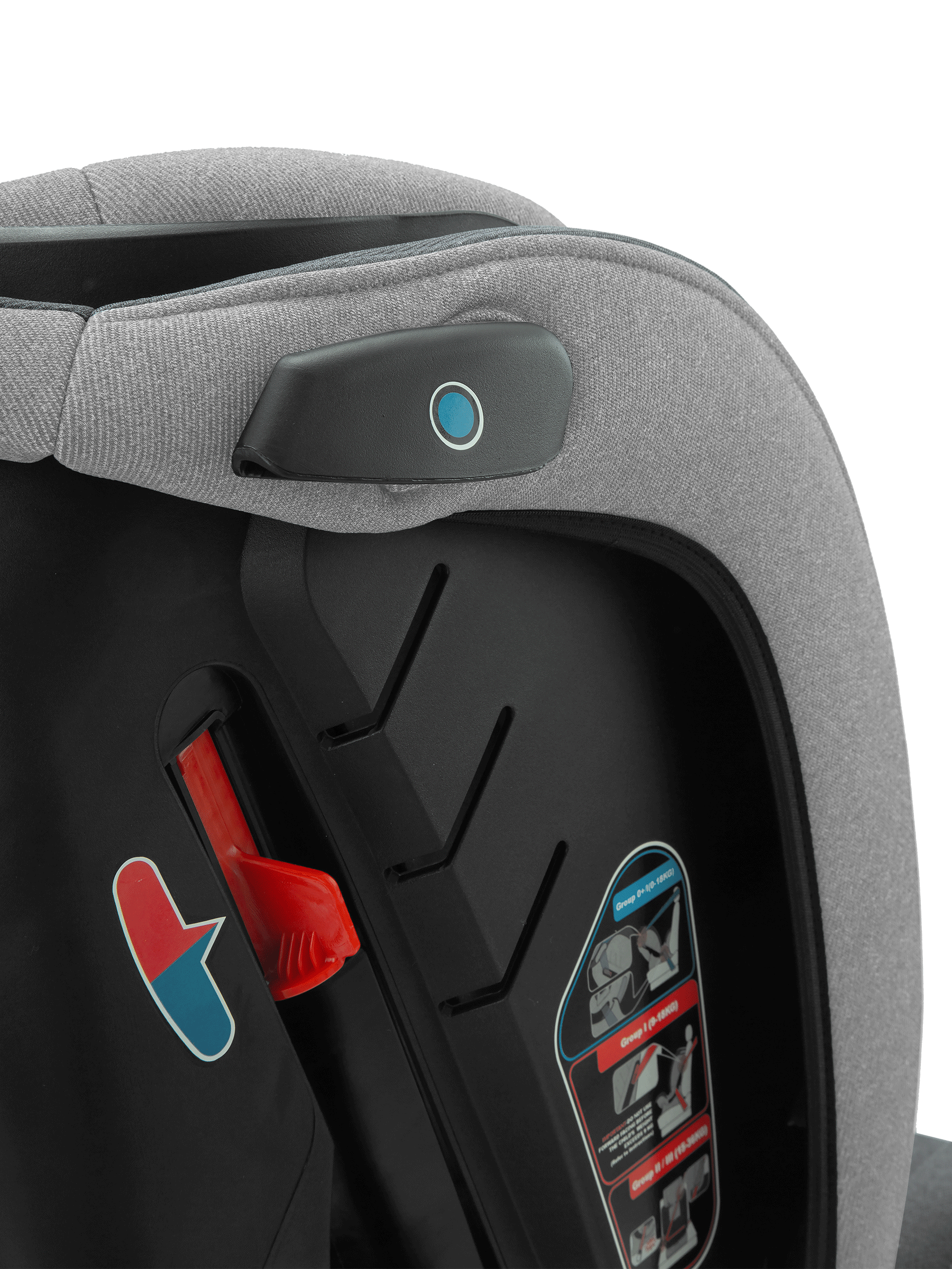 Автокресло Indigo Reflex светло-серый, серый 0+/1/2/3 (0-36 кг) - фото 17