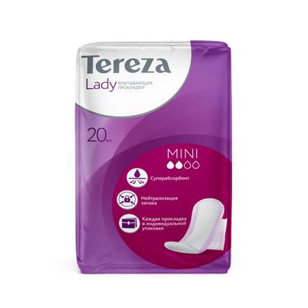 Прокладки впитывающие TerezaLady Mini 20шт