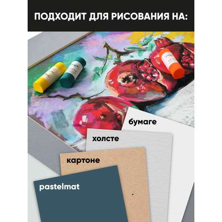 Пастель художественная сухая Гаммa 12 шт.