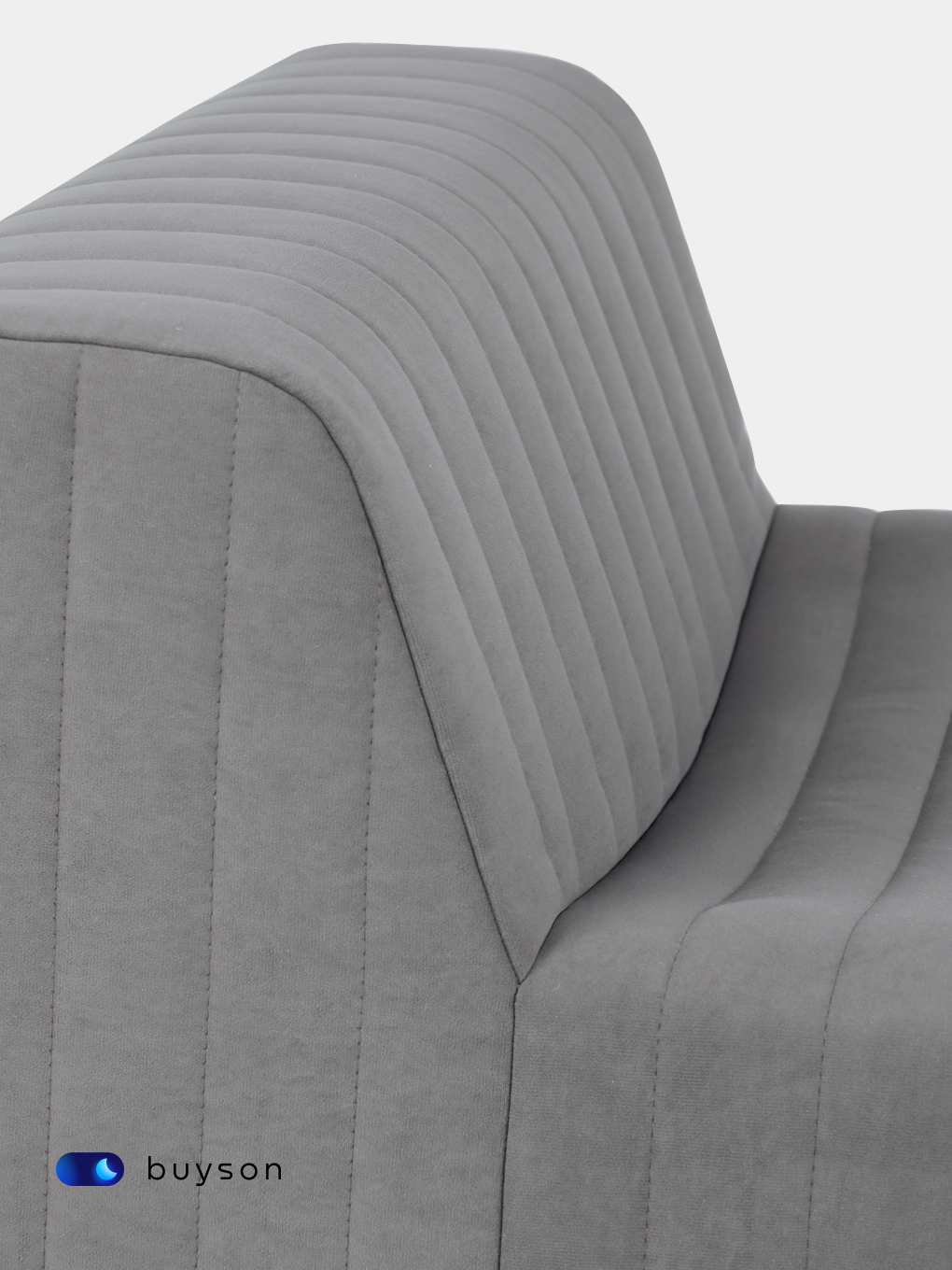 Кресло buyson БайСофт серый - фото 12