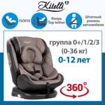 Автокресло Kitelli Stello Isofix 0+/1/2/3 (0-36 кг) коричневый
