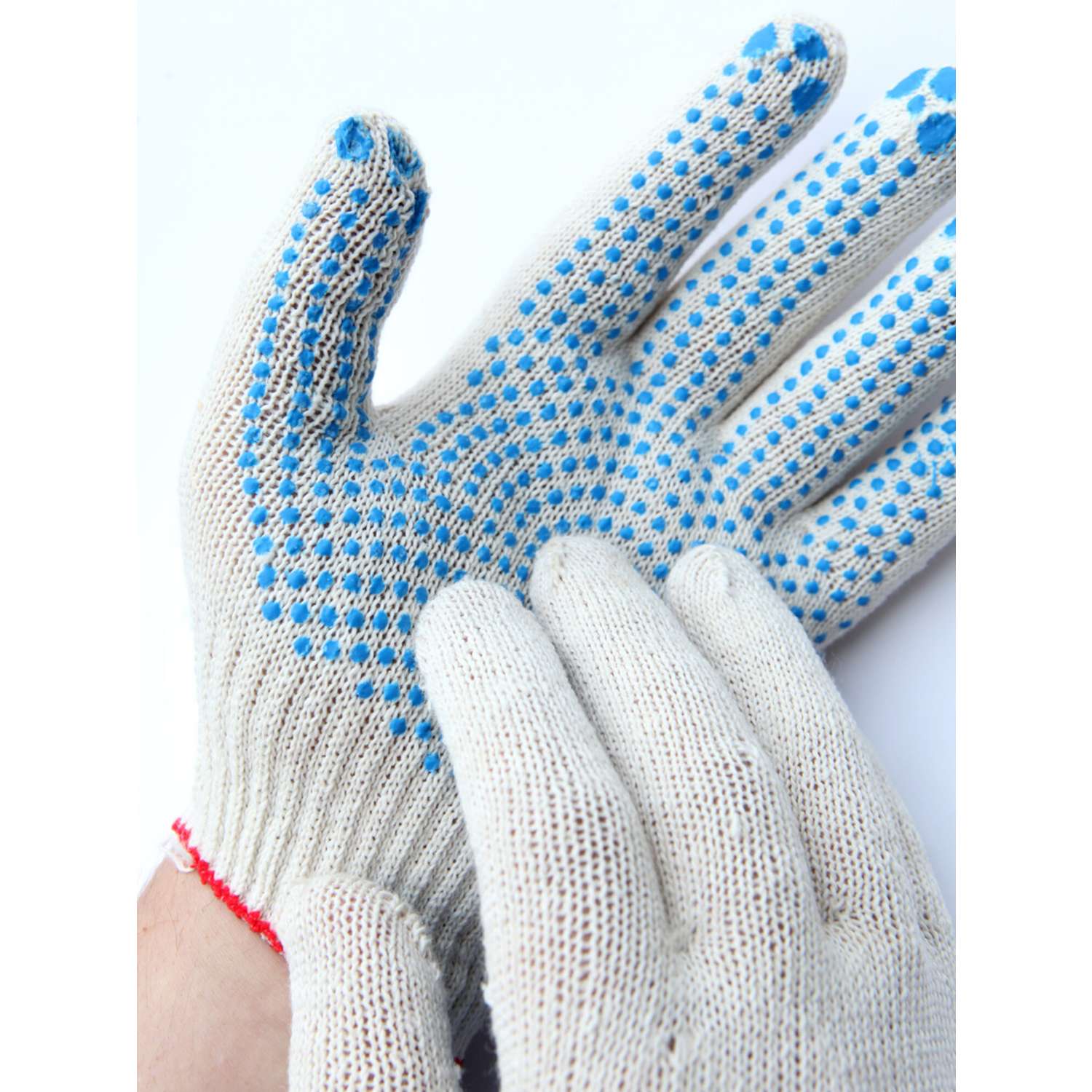 Перчатки ХБ с ПВХ - фото 1