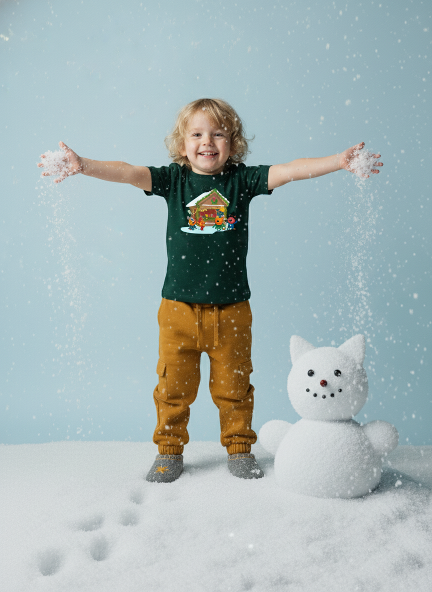 Футболка Три кота TK24252401/темно-зеленый - фото 4