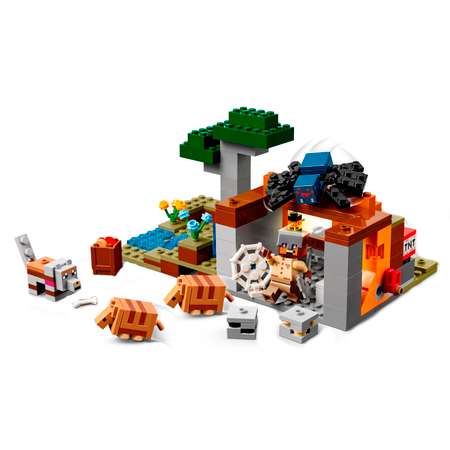 Конструктор LEGO Minecraft Экспедиция рудник Броненосец блочный