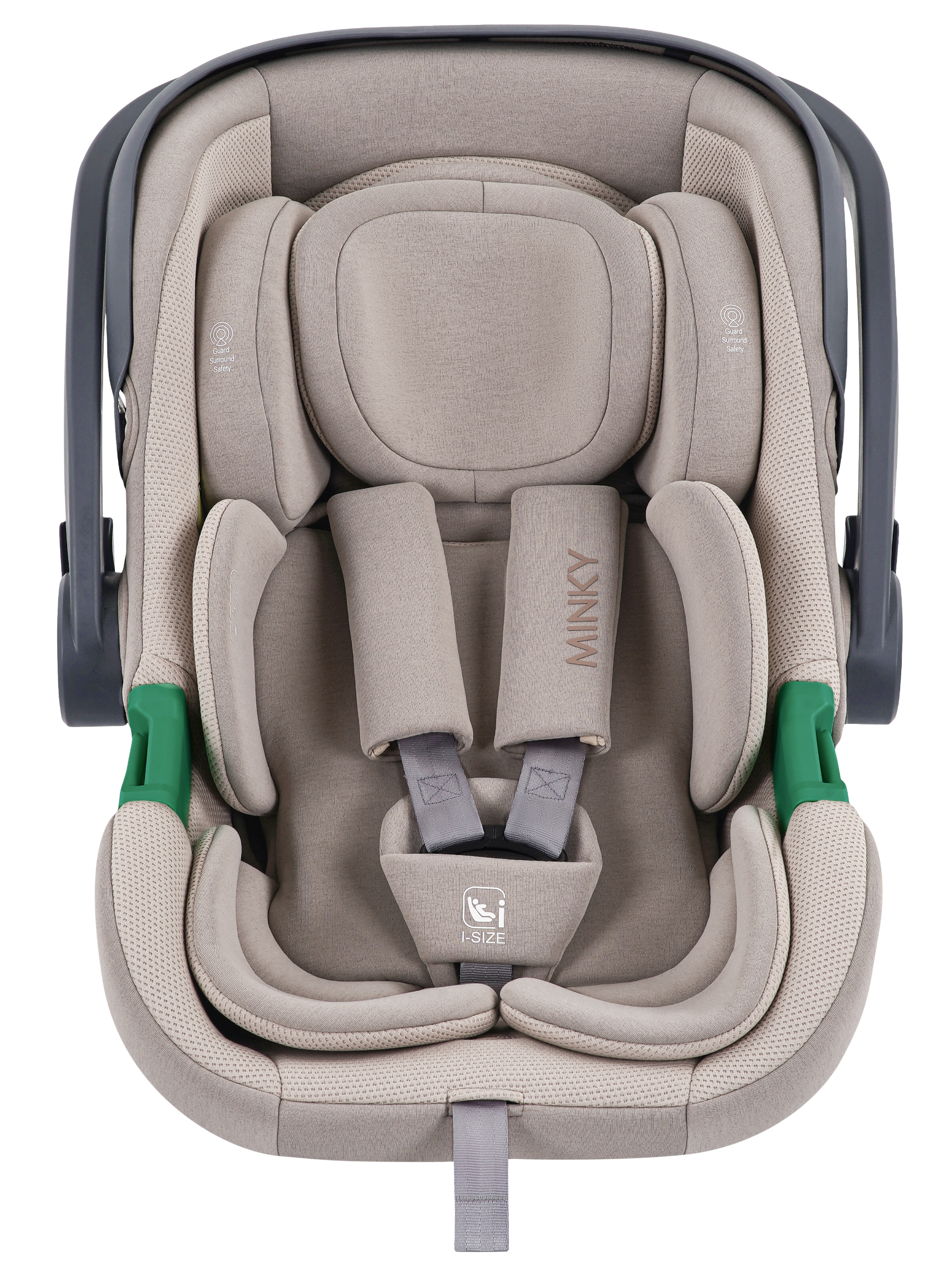 Автокресло Indigo Minky 0 (0 -13 кг) бежевый - фото 14