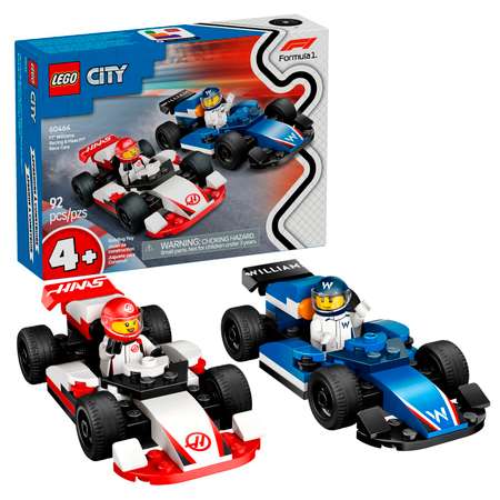 Конструктор LEGO City Машины Williams Racing и Haas 92 дет.