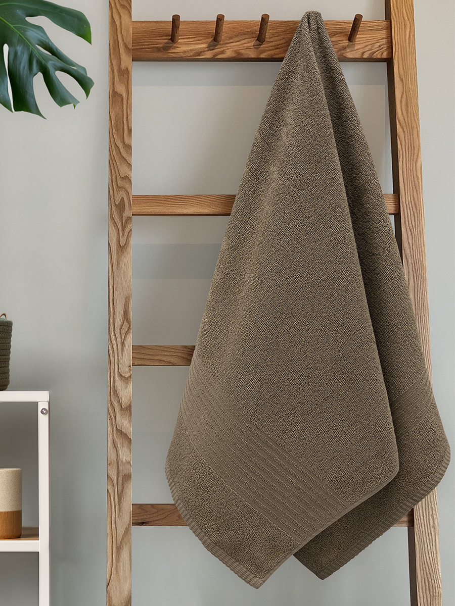 Полотенце BRAVO Волна коричневый 70 x 130 см - фото 5