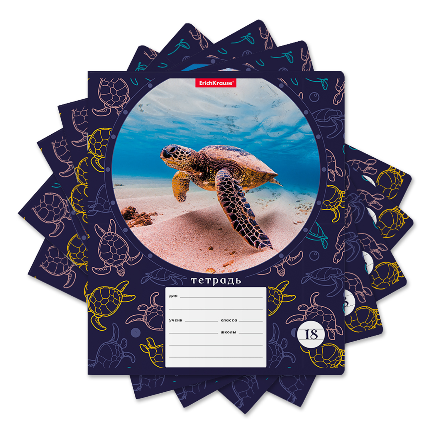 Тетрадь ErichKrause линейка 18 лист. в ассортименте - фото 2