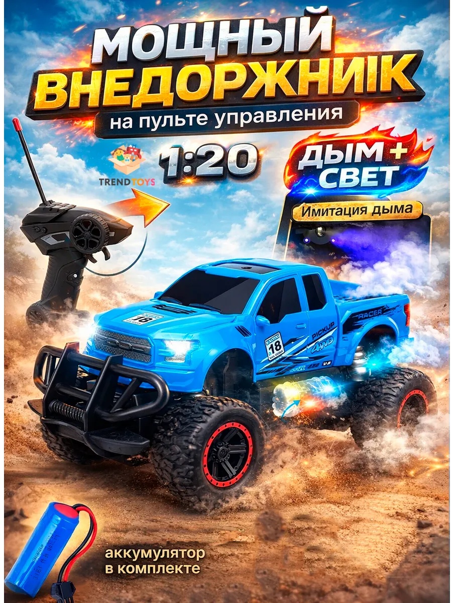 Внедорожник TrendToys на пульте управления 1:20 MNT002 - фото 1
