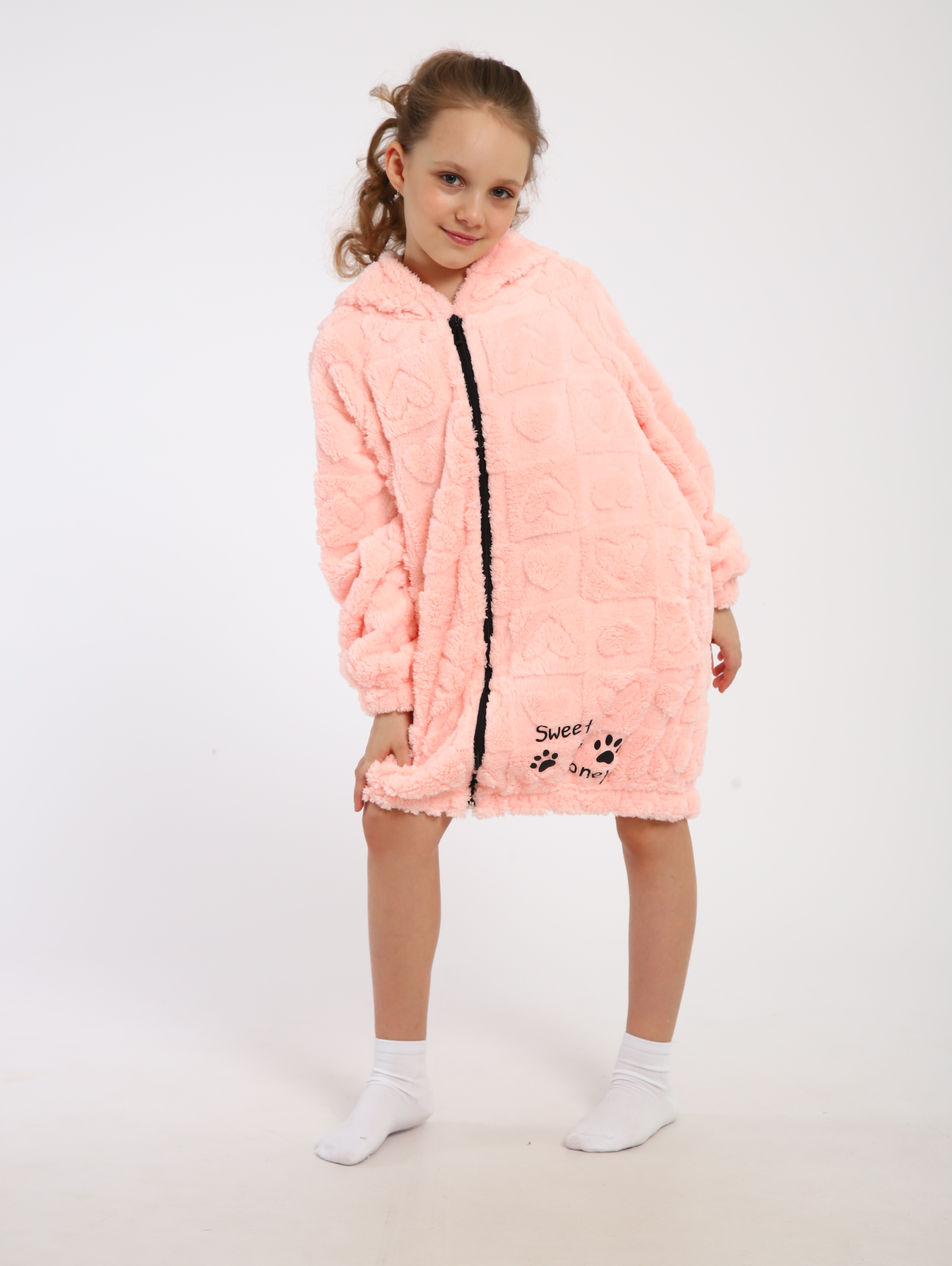 Халат ЛАДОШКИ Халат Мурлыка персик - фото 8