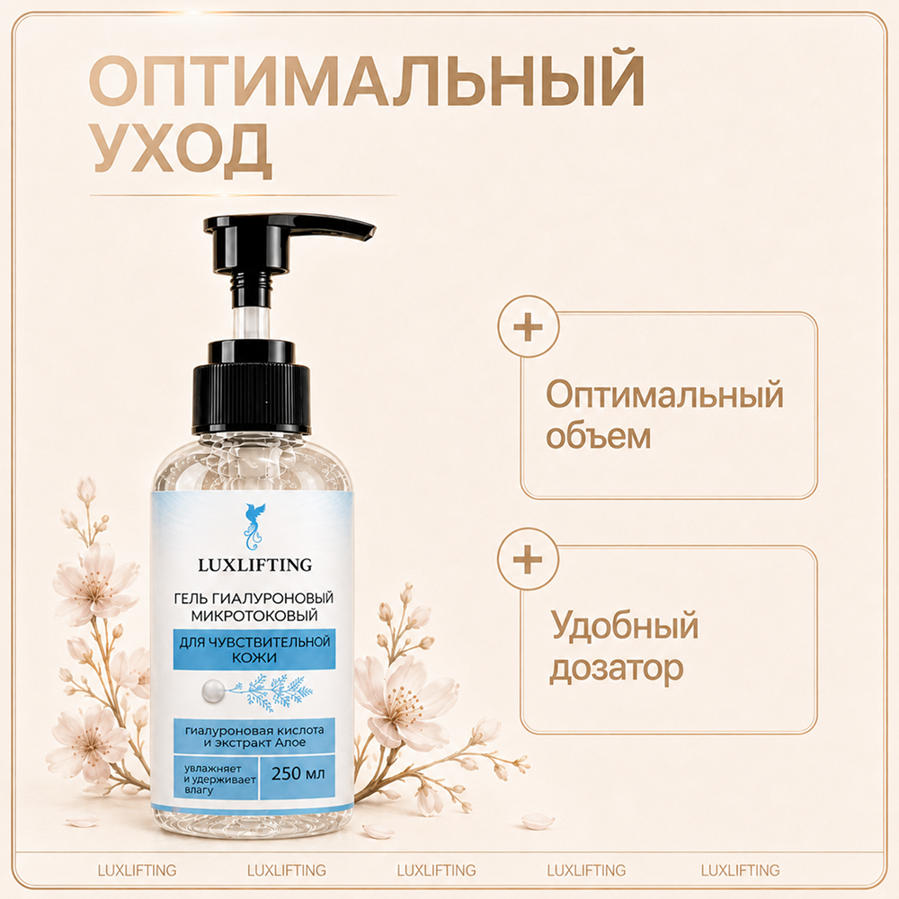 Гель LUXLIFTING для чувствительной кожи 250 мл - фото 8