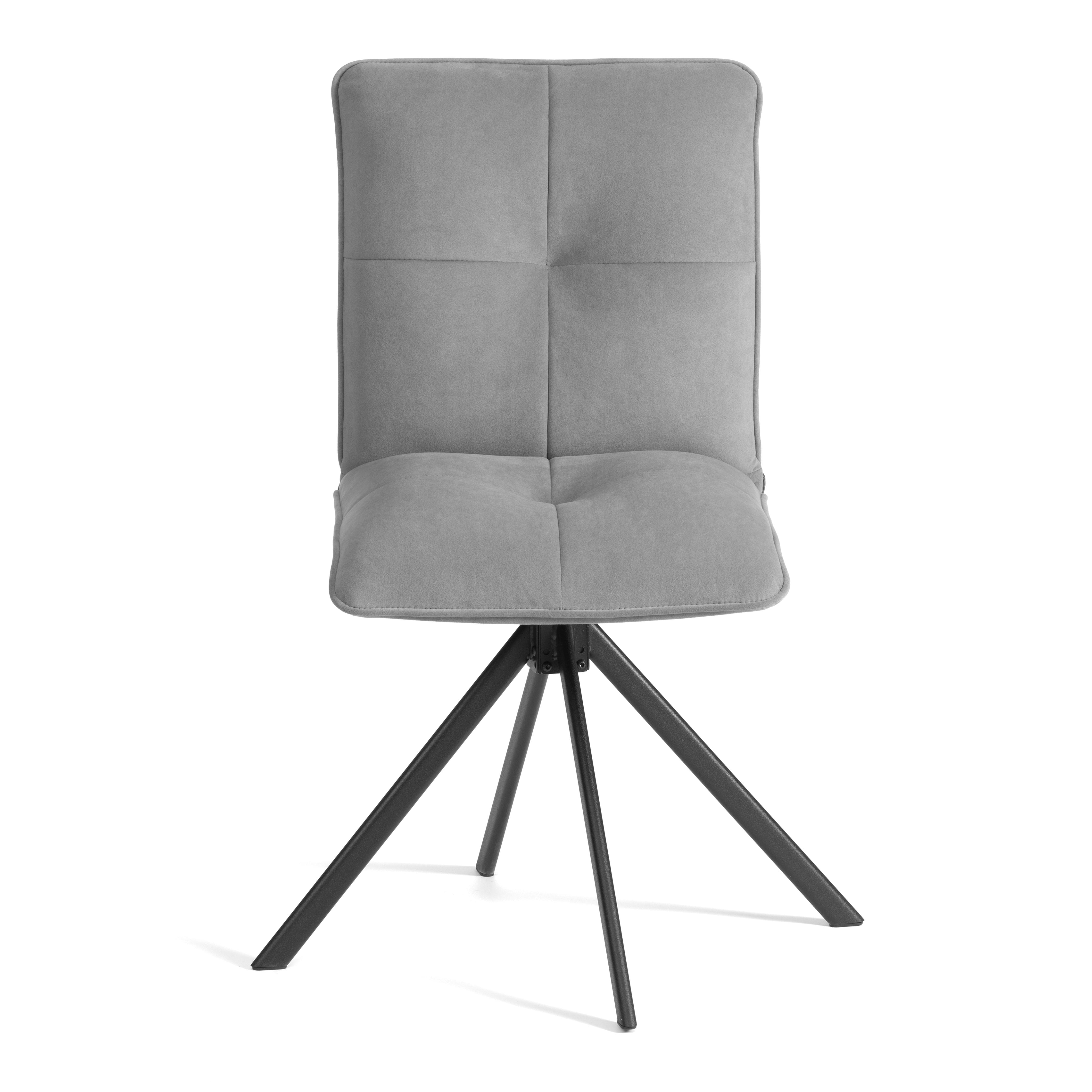 Стул TETCHAIR велюр серый - фото 13