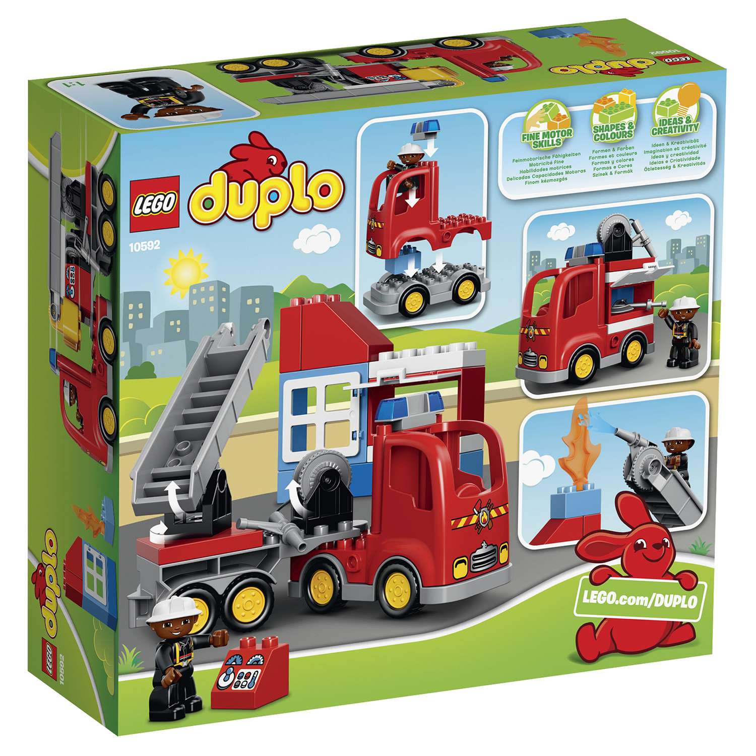 Конструктор LEGO DUPLO Пожарный грузовик блочный - фото 3