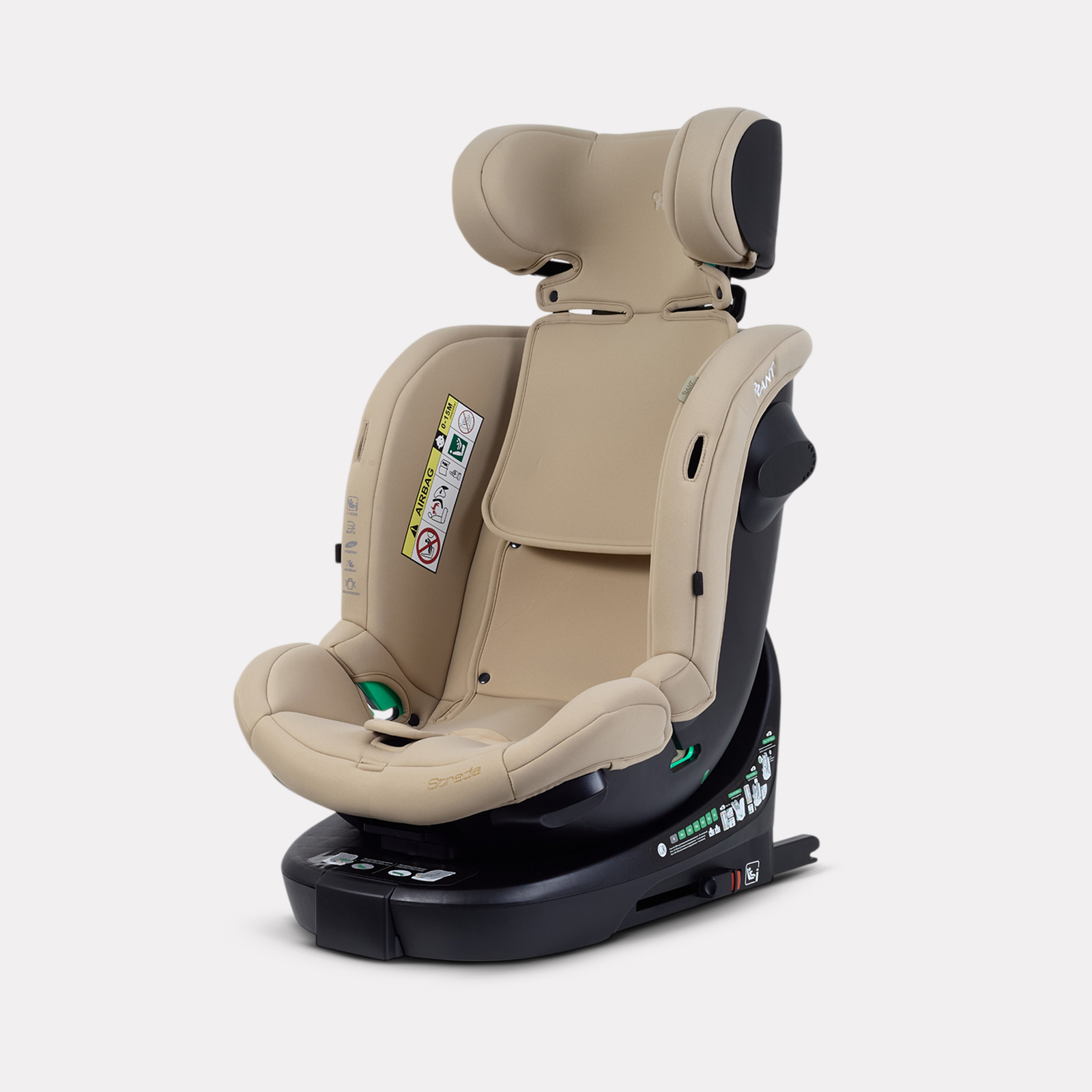 Автокресло Rant Страда Isofix 0+/1/2/3 (0-36 кг) бежевый - фото 10