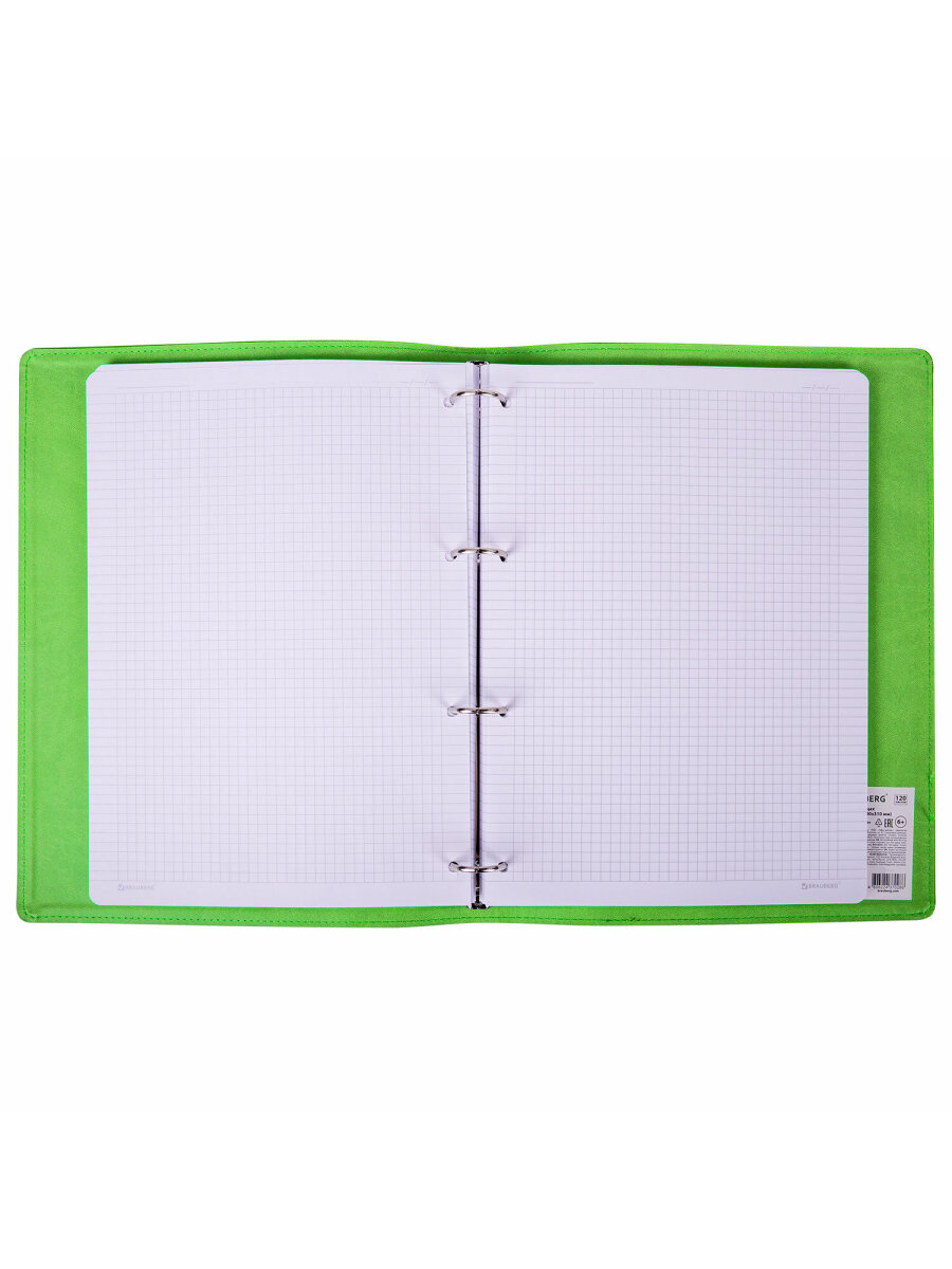 Тетрадь со сменным блоком Brauberg клетка 120 лист. - фото 8
