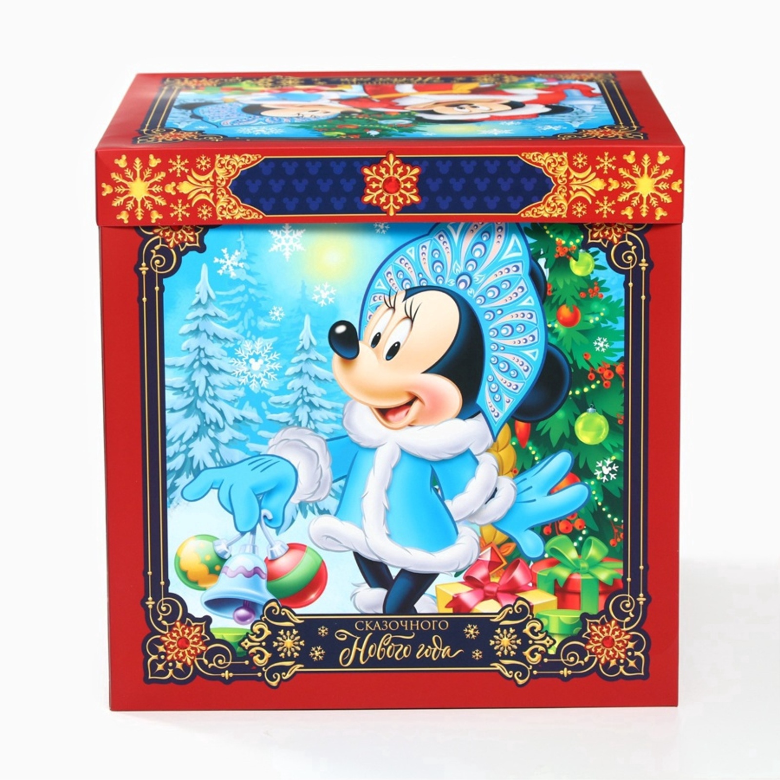 Коробка складная, новогодняя Дарите Счастье "Сказочного нового года", 30 х 30 х 30 см - фото 10