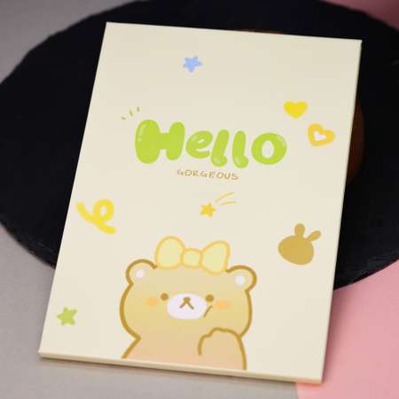 Зеркало настольное для макияжа iLikeGift Hello bear yellow