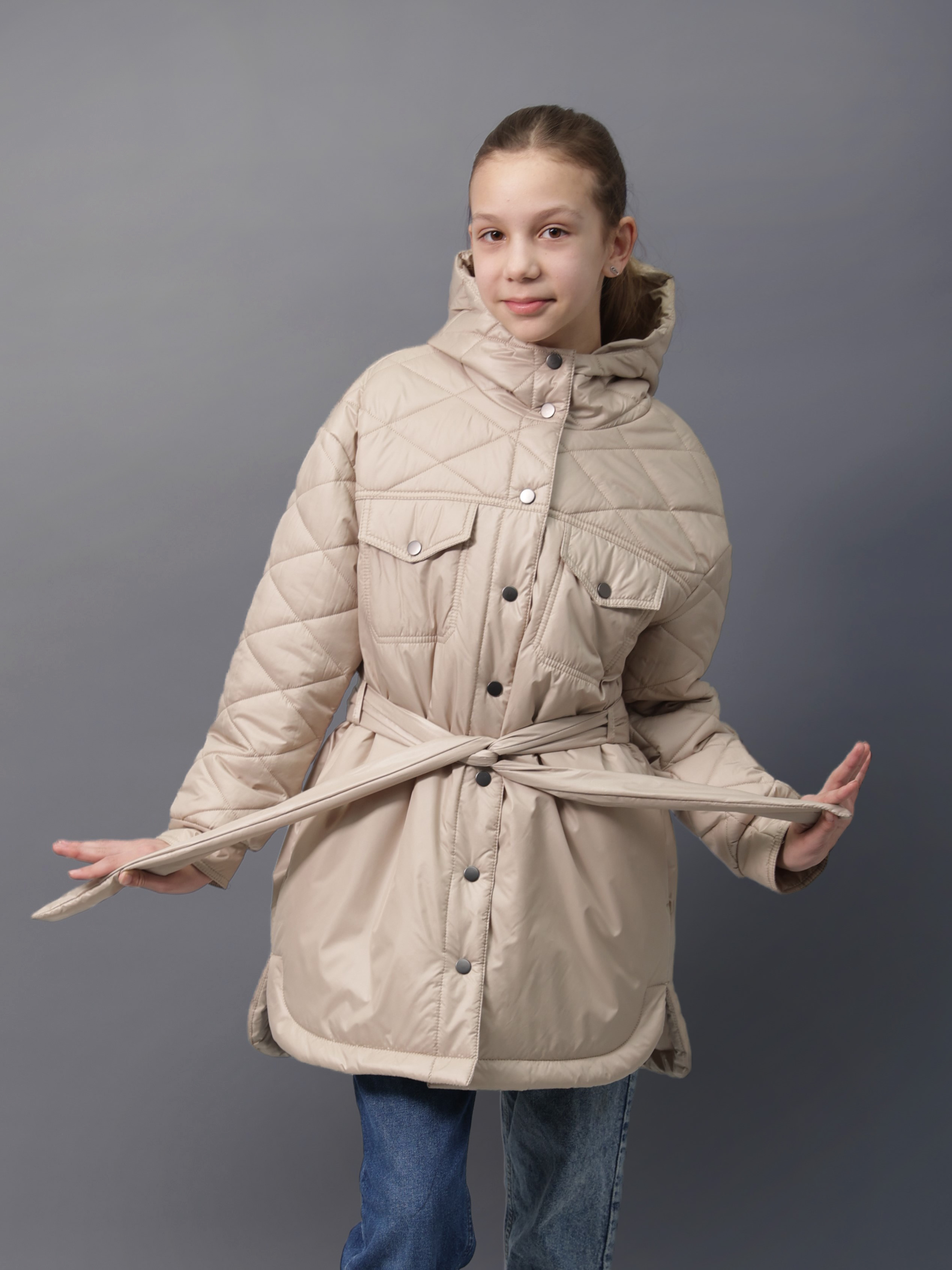 Куртка Аврора 973-Д/бежевый - фото 4