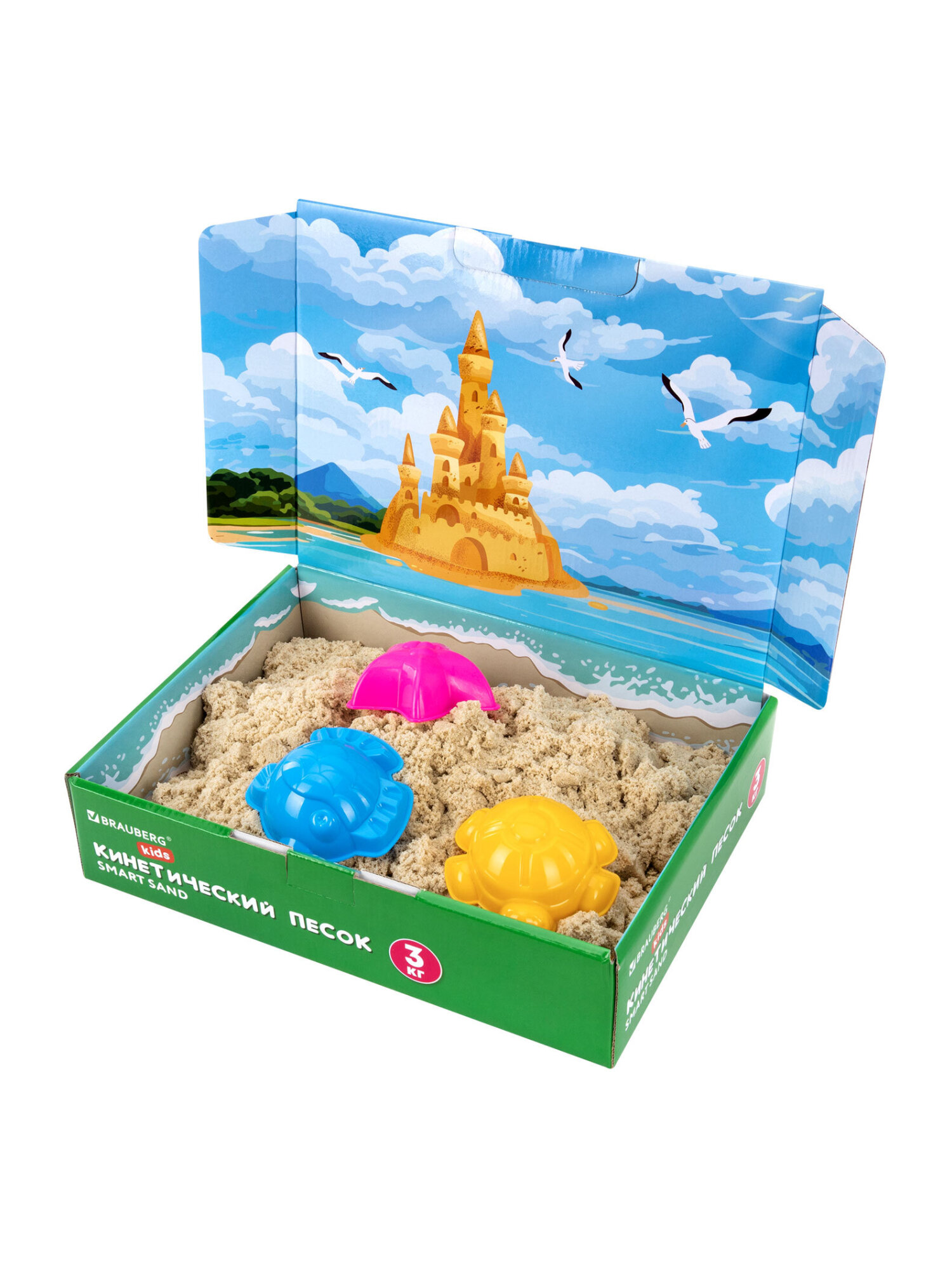 Кинетический песок Brauberg 3 кг - фото 10
