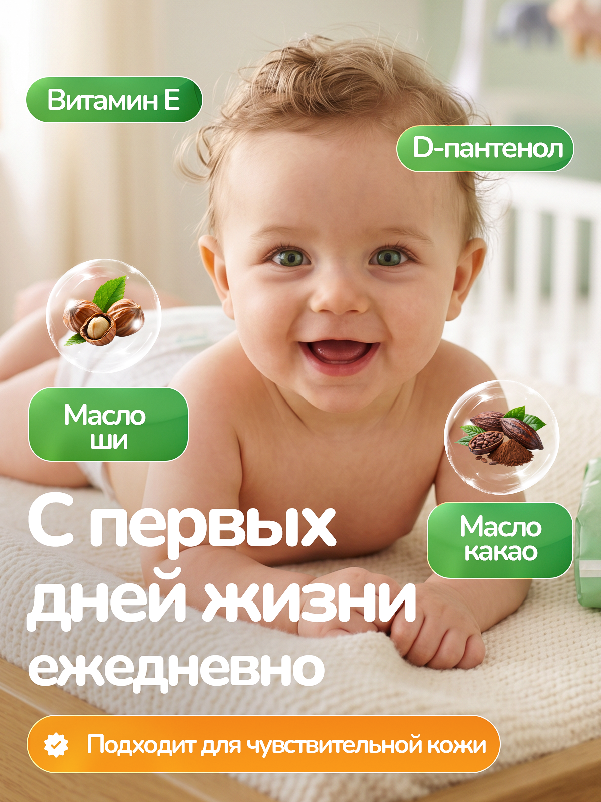 Крем под подгузник Green Leaf Formula косметика для детей 0+ 100 мл 1 шт. - фото 3