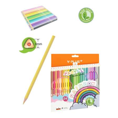 Карандаши пастельные Y-plus 24 шт.