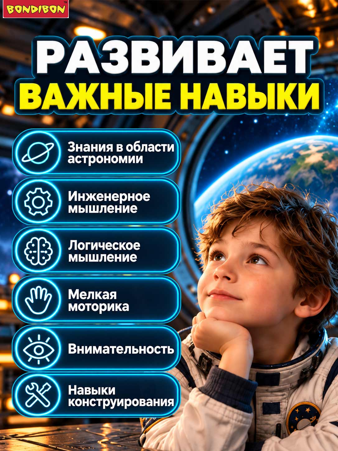 Набор для опытов Bondibon Орбитальная солнечная система - фото 6