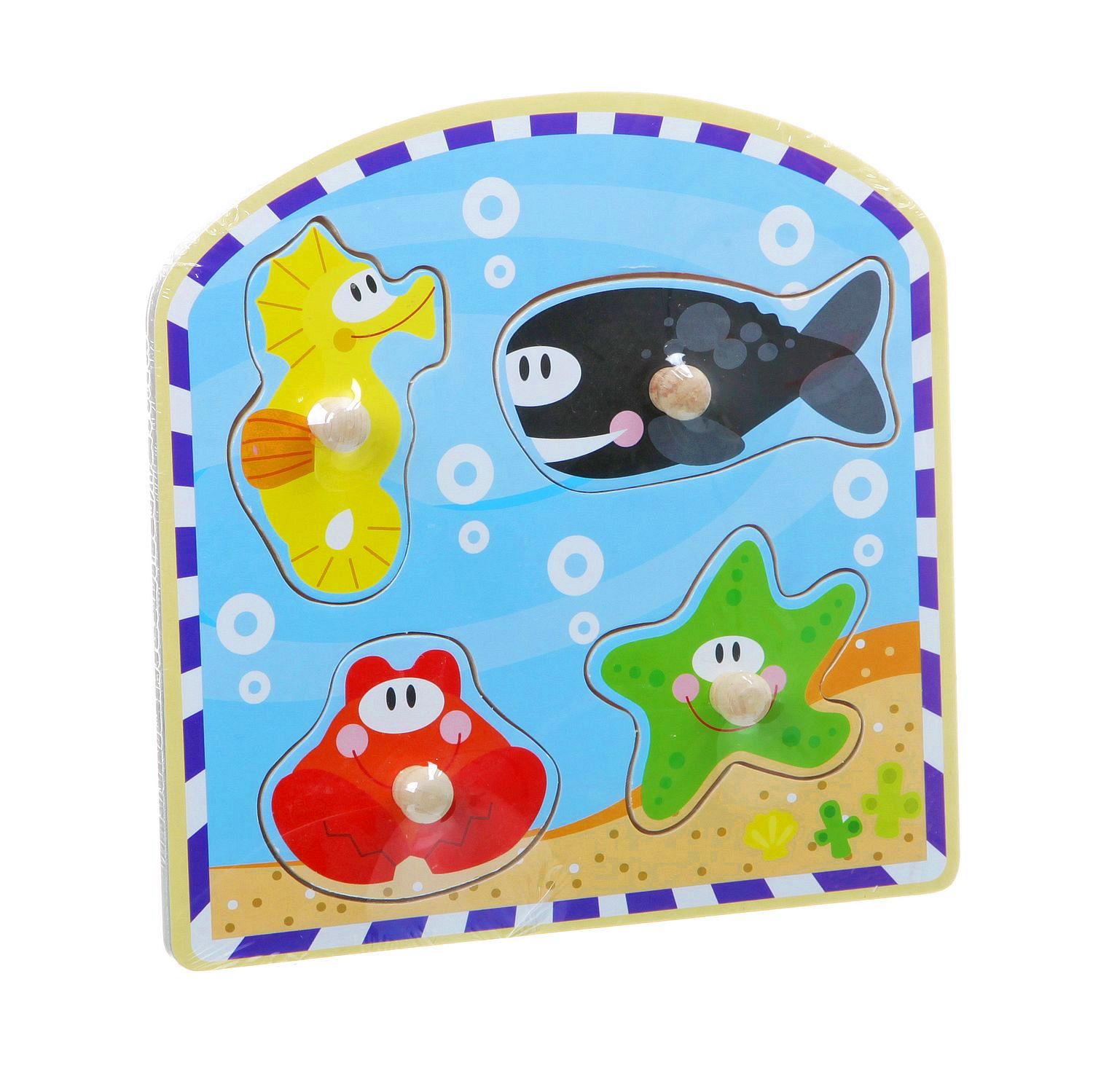 Игрушка Bondibon рамка-вкладыш Морские животные - фото 3