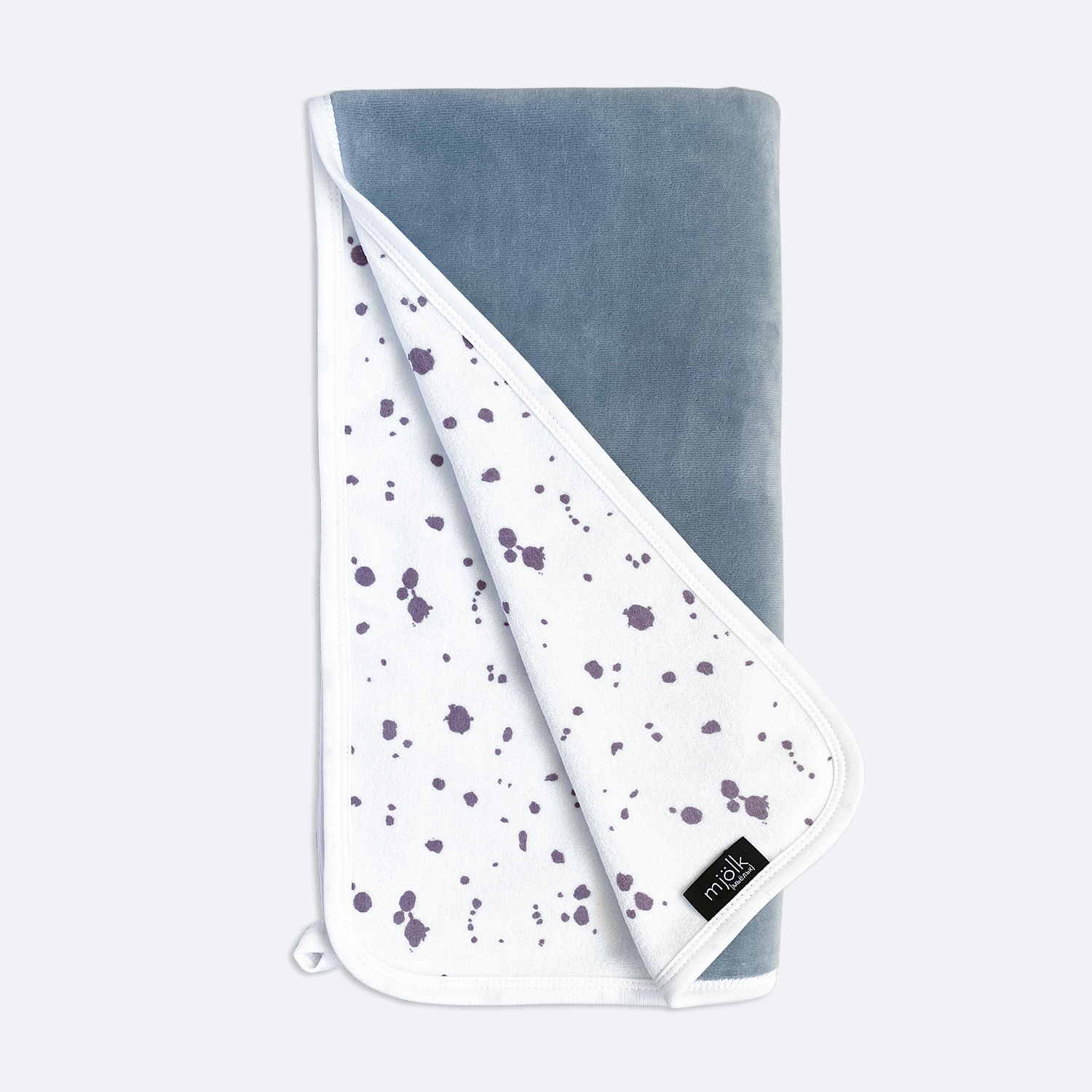 Плед Mjolk Baby Blue 89 x 100 см велюр - фото 2