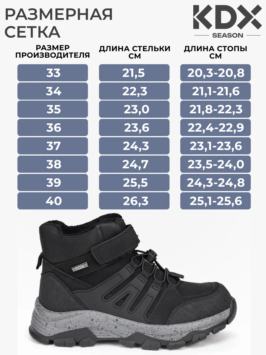Ботинки KDX SKY-121 black - фото 4