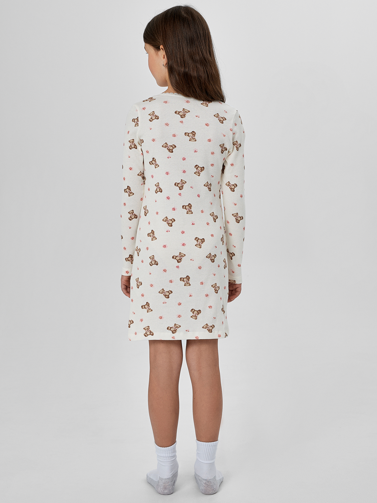 Сорочка ночная Mark Formelle (Марк Формэль) 577728/мишки с цветами на молоке - фото 2