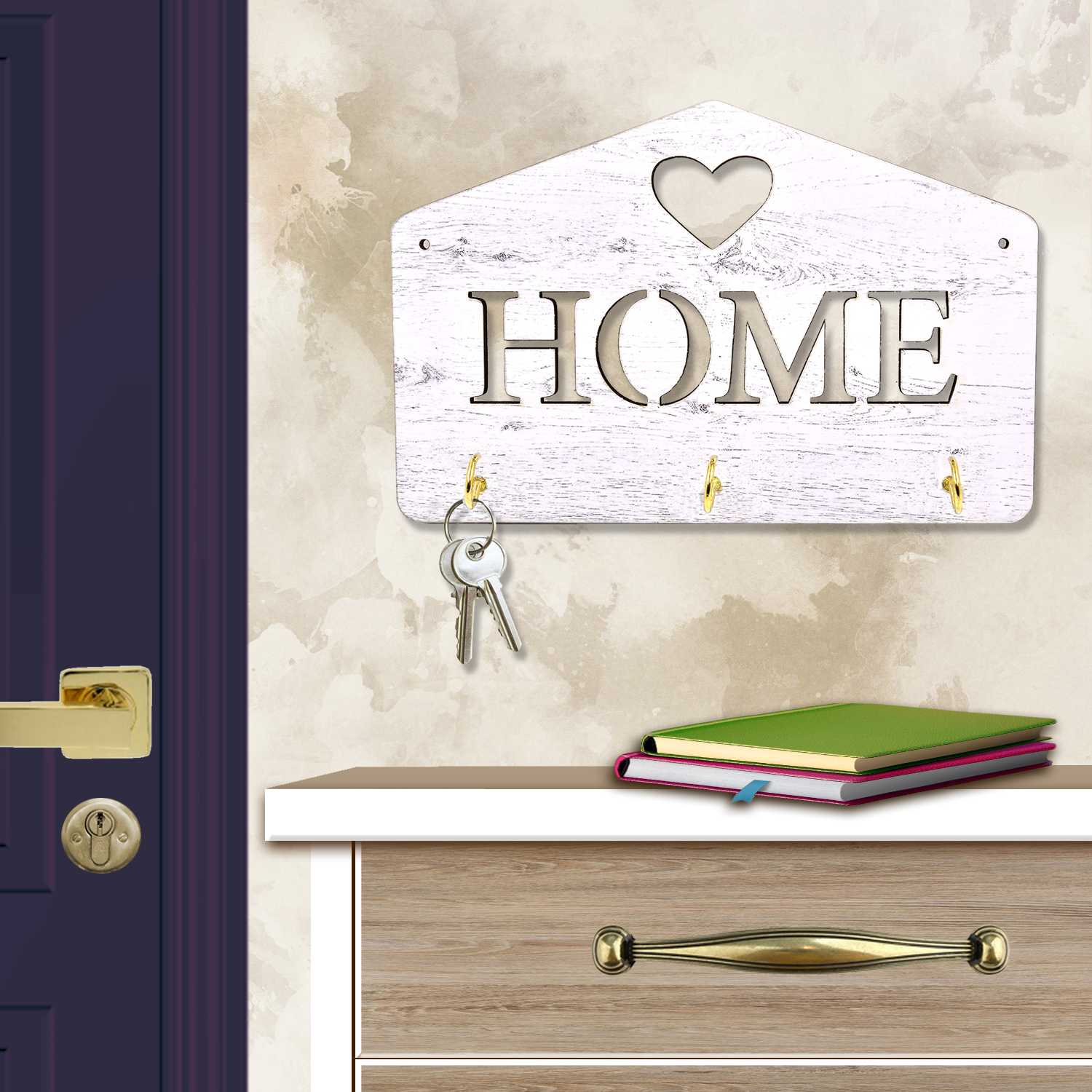 Ключница настенная PREZENT HOME 22 х 14.5 х 3.2 см. - фото 2