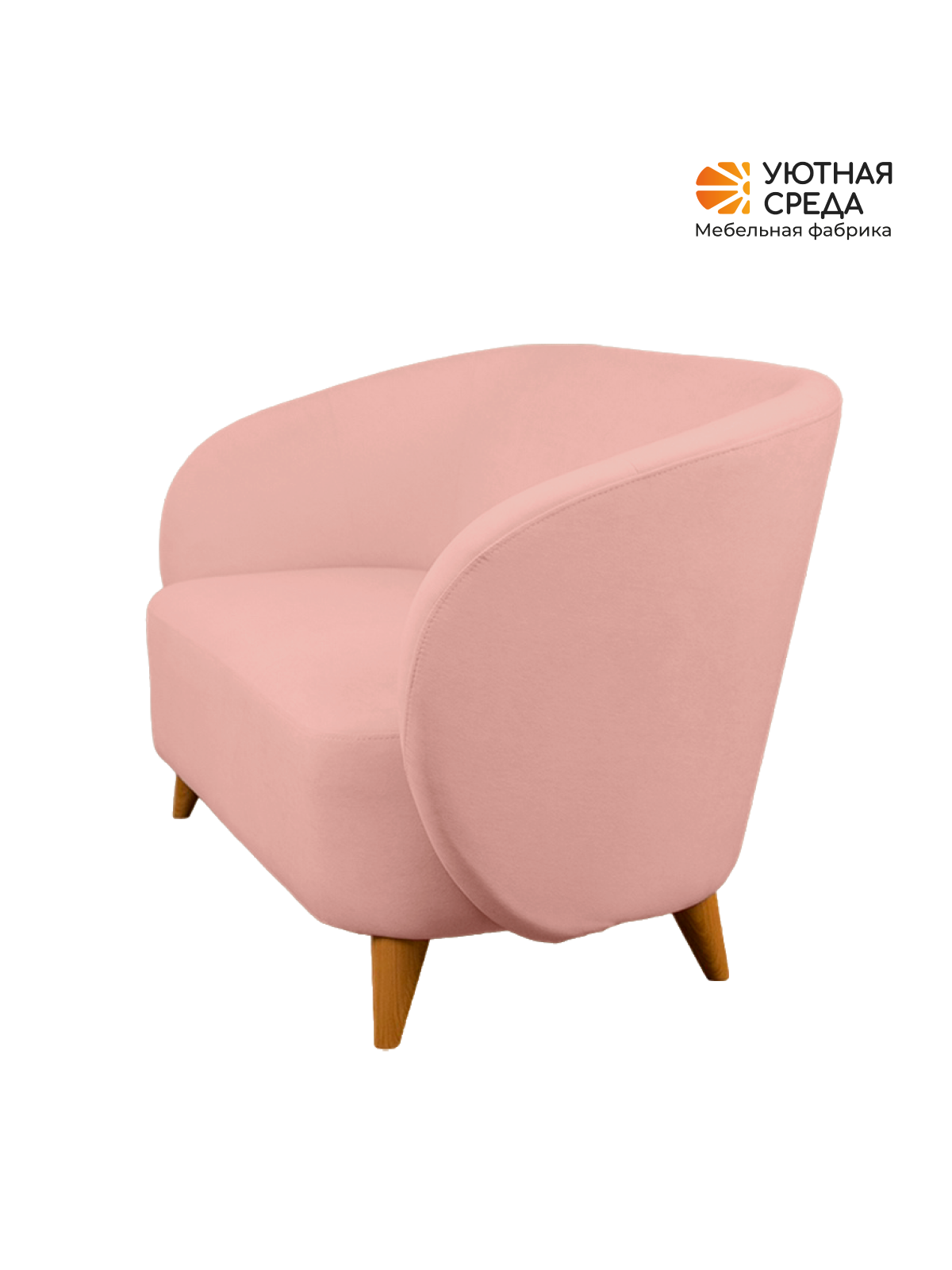 Диван Уютная среда розовый велюр розовый - фото 15